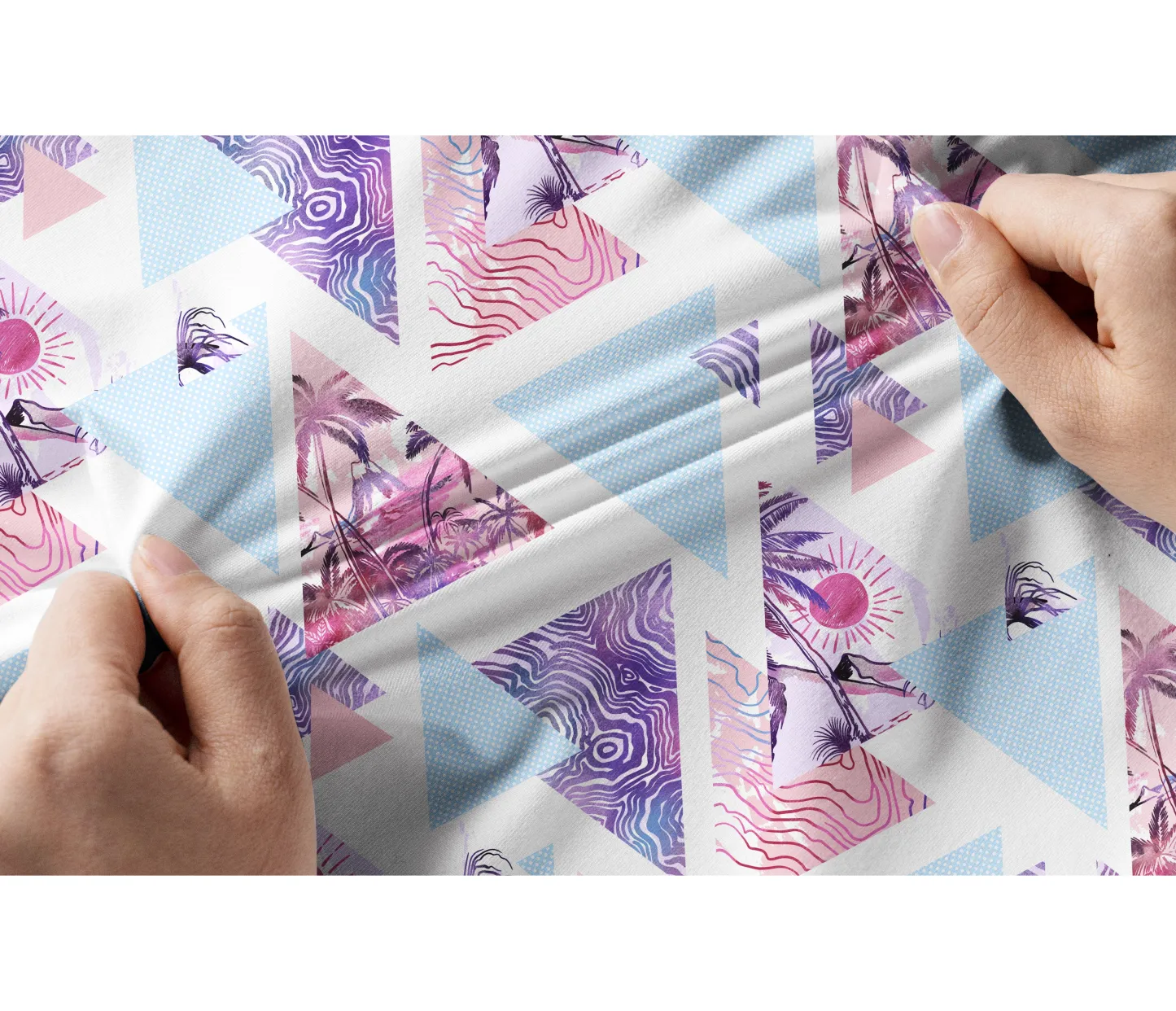 Cherryswing Women's Sunset Hawaii Short Sleeve Polo Shirt