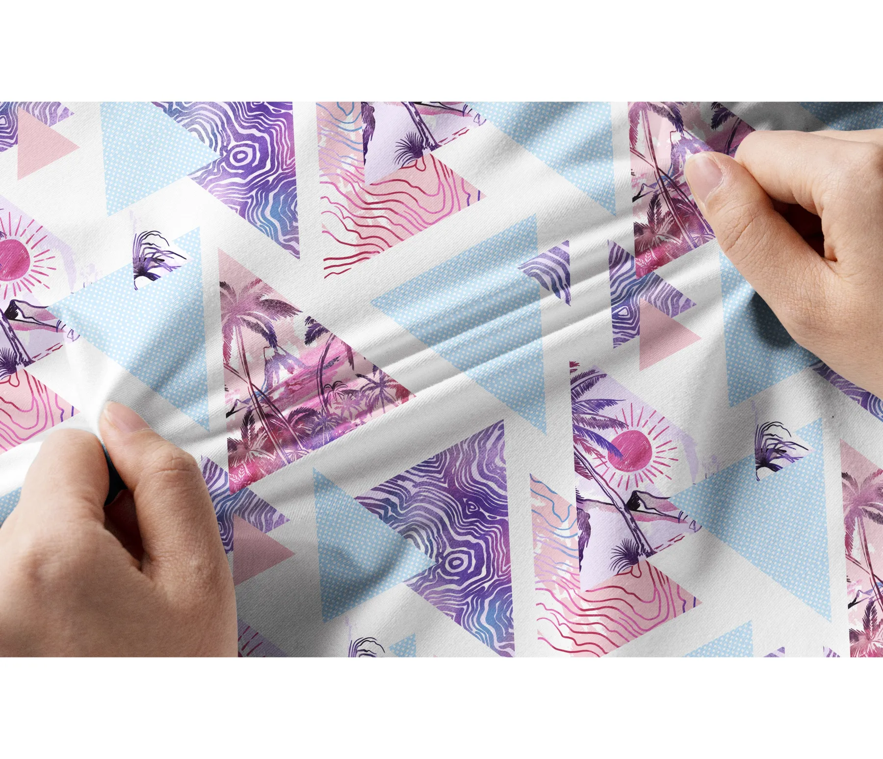 Cherryswing Women's Sunset Hawaii Short Sleeve Polo Shirt