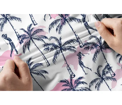 Cherryswing Women's Relax Hawaii Short Sleeve Polos