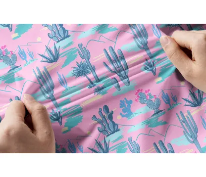 Cherryswing Women's Desert Landscape Short Sleeve Polos