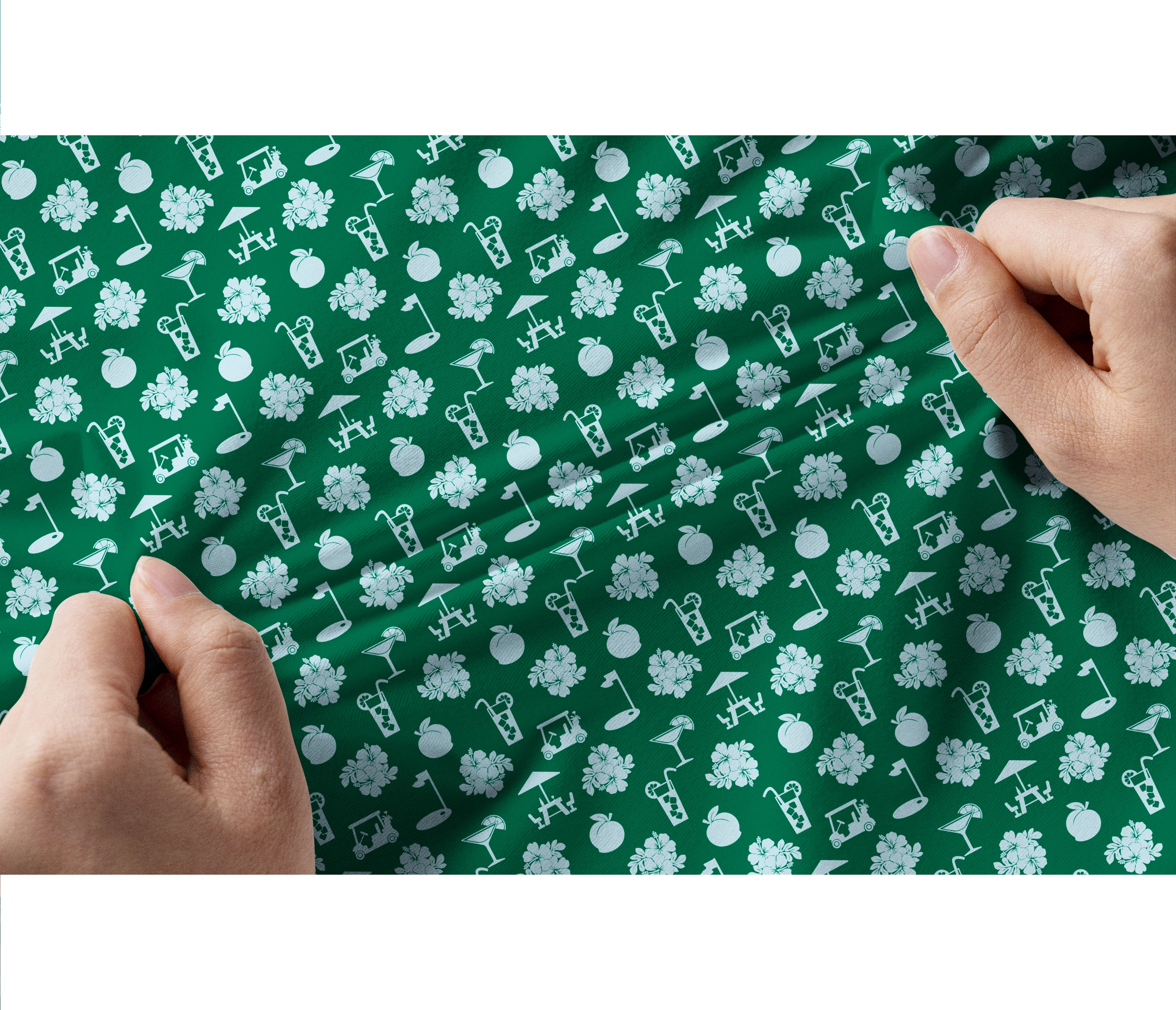 Cherryswing Women's Green Entertainment Short Sleeve Polos