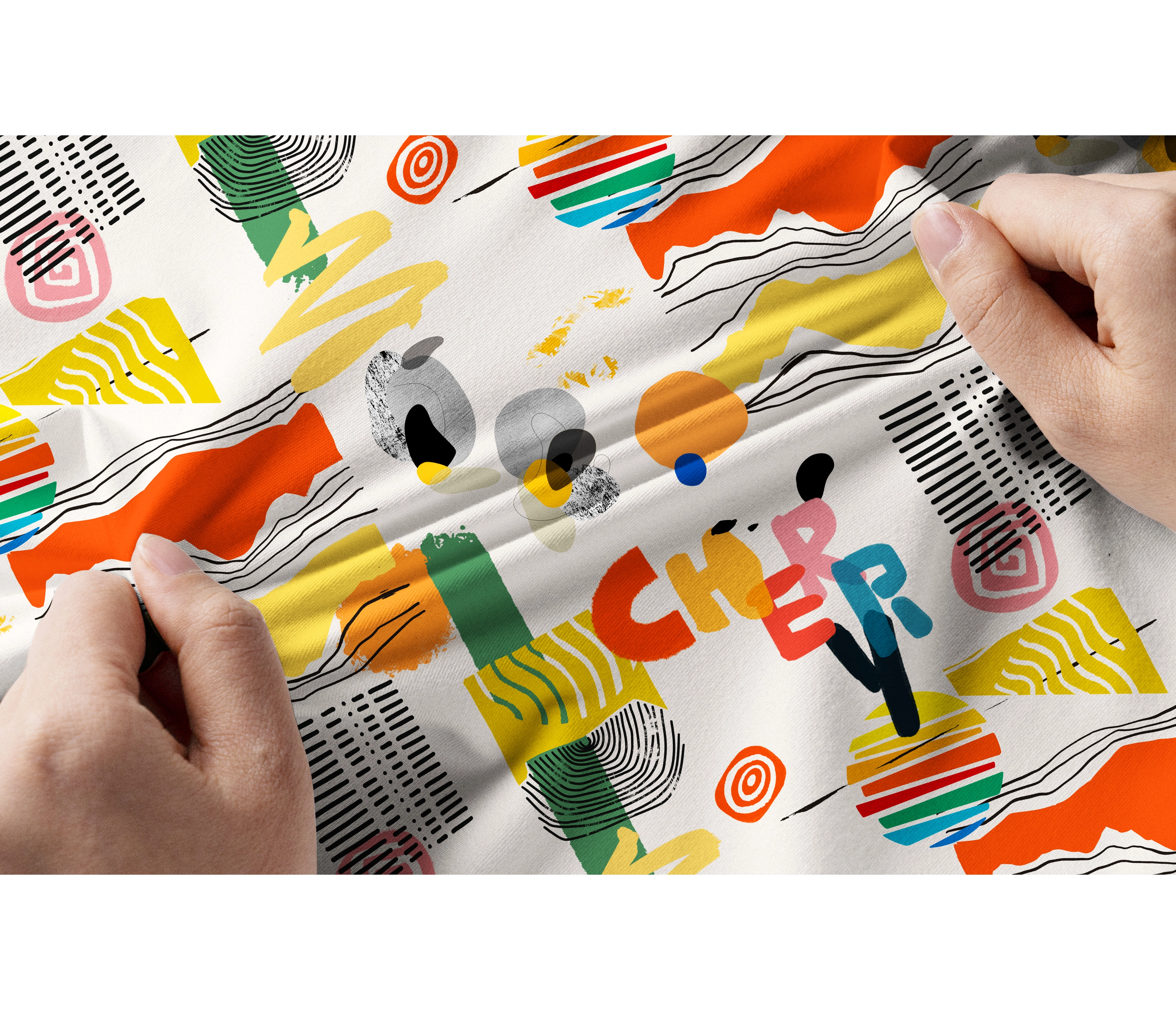 Cherryswing Women's Modern Art Short Sleeve Polos