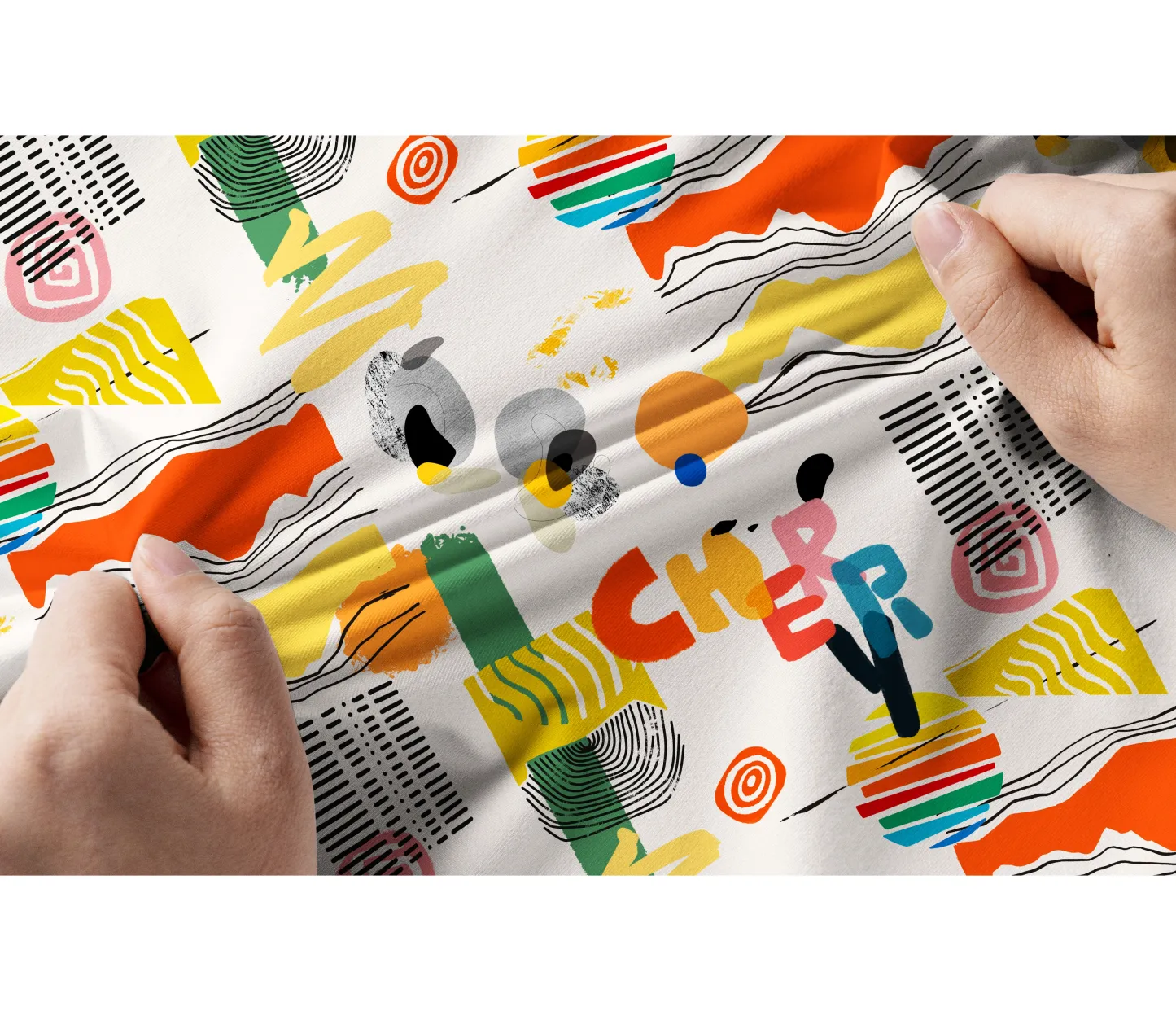 Cherryswing Women's Modern Art Short Sleeve Polos