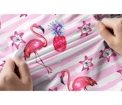 Cherryswing Women's Playful Flamingos Short Sleeve Polos