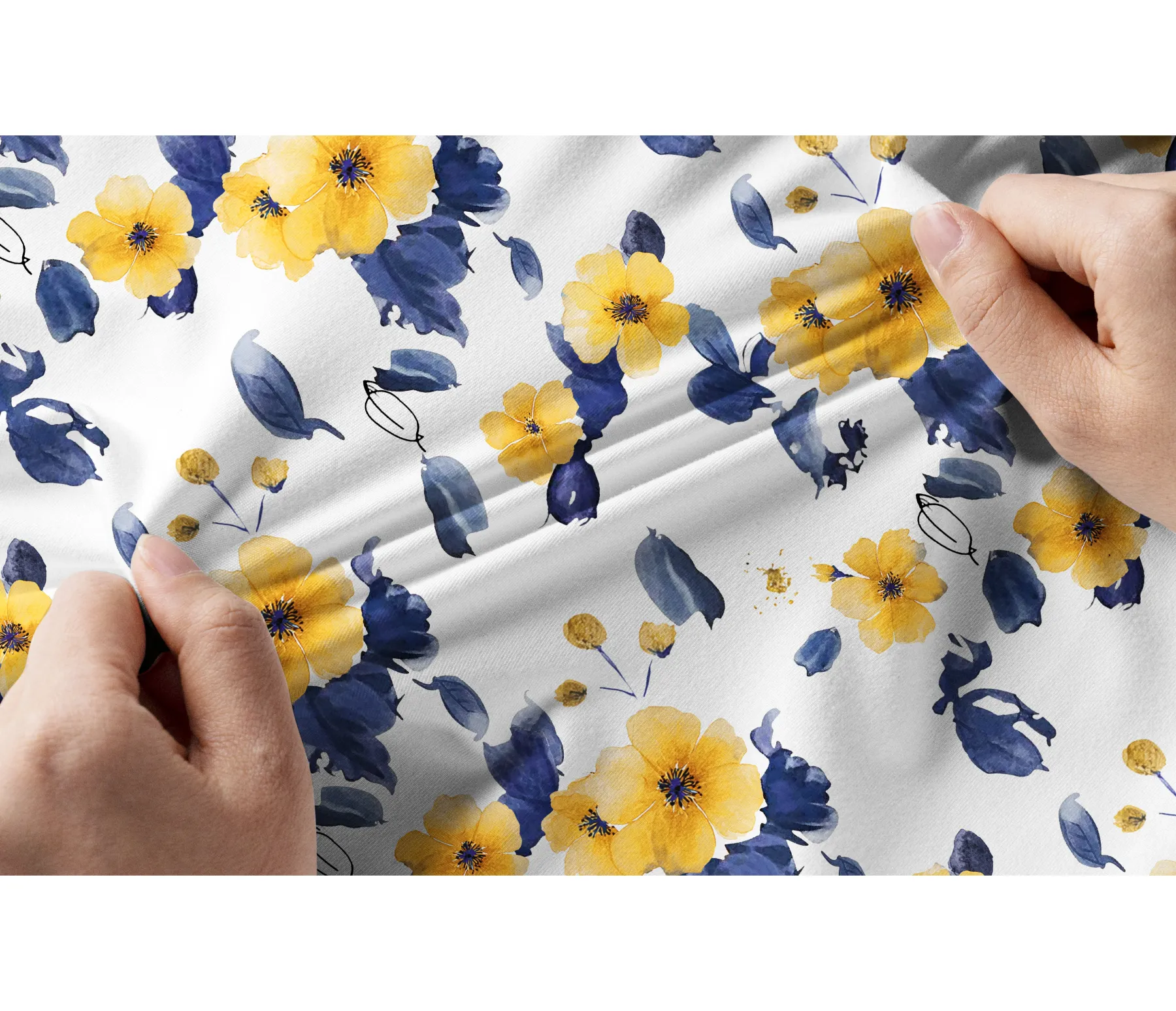 Cherryswing Women's Watercolor Garden Short Sleeve Polos