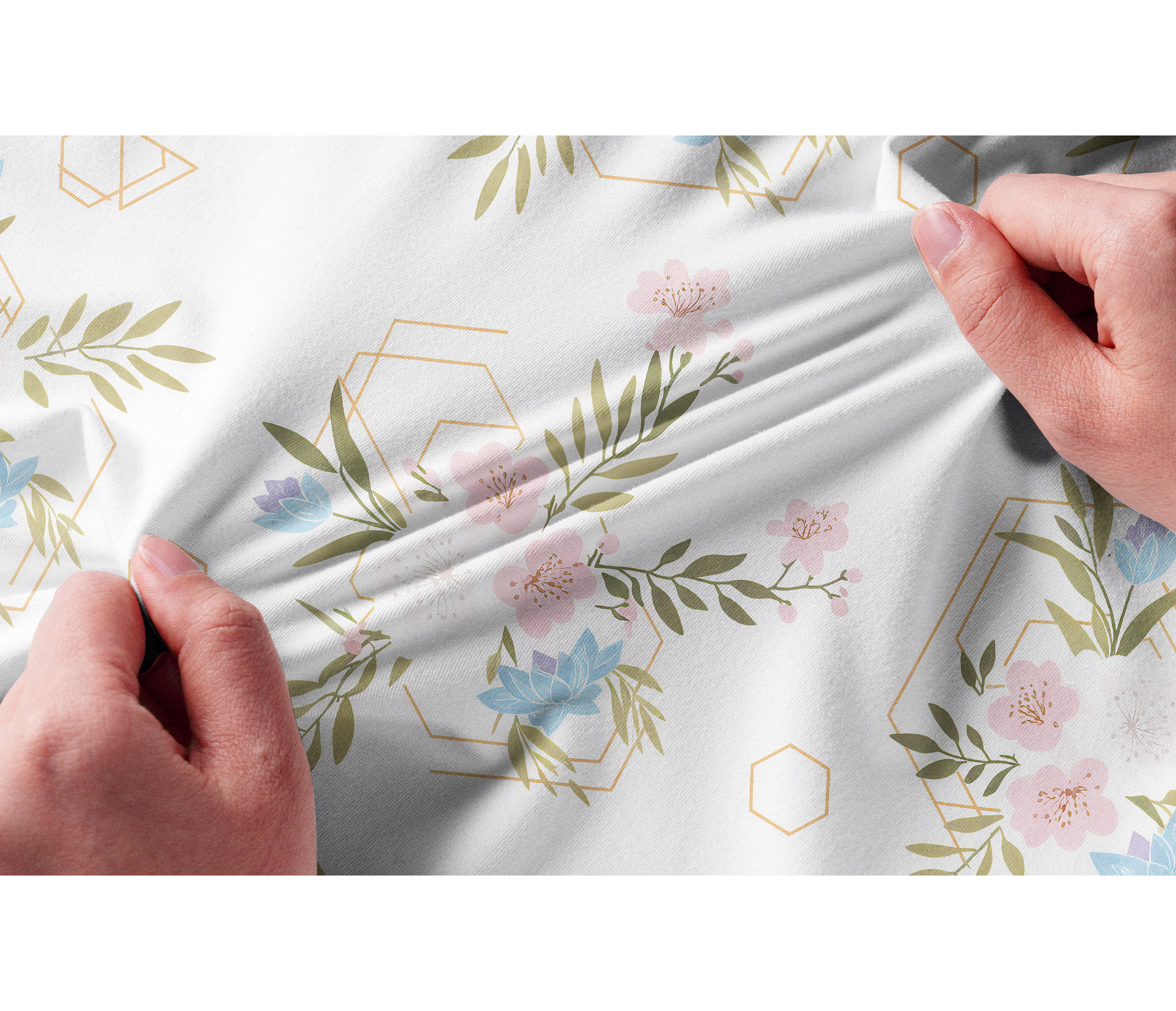 Cherryswing Women's Botanical Lines Short Sleeve Polos