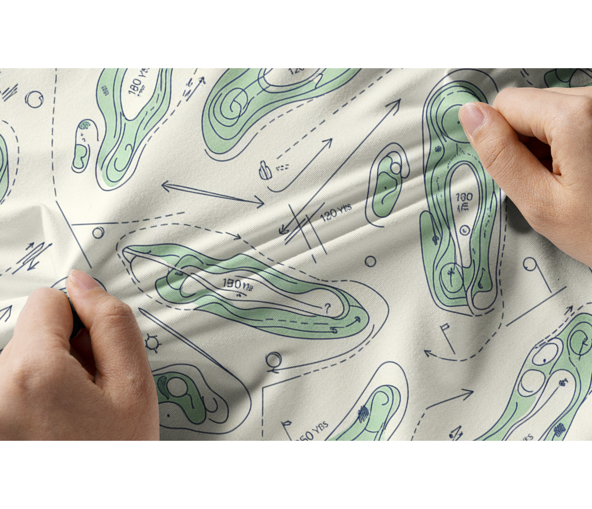 Cherryswing Women's Fairway Cartography Short Sleeve Polos