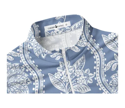 Cherryswing Women's Floral Sleeveless Golf Shirt