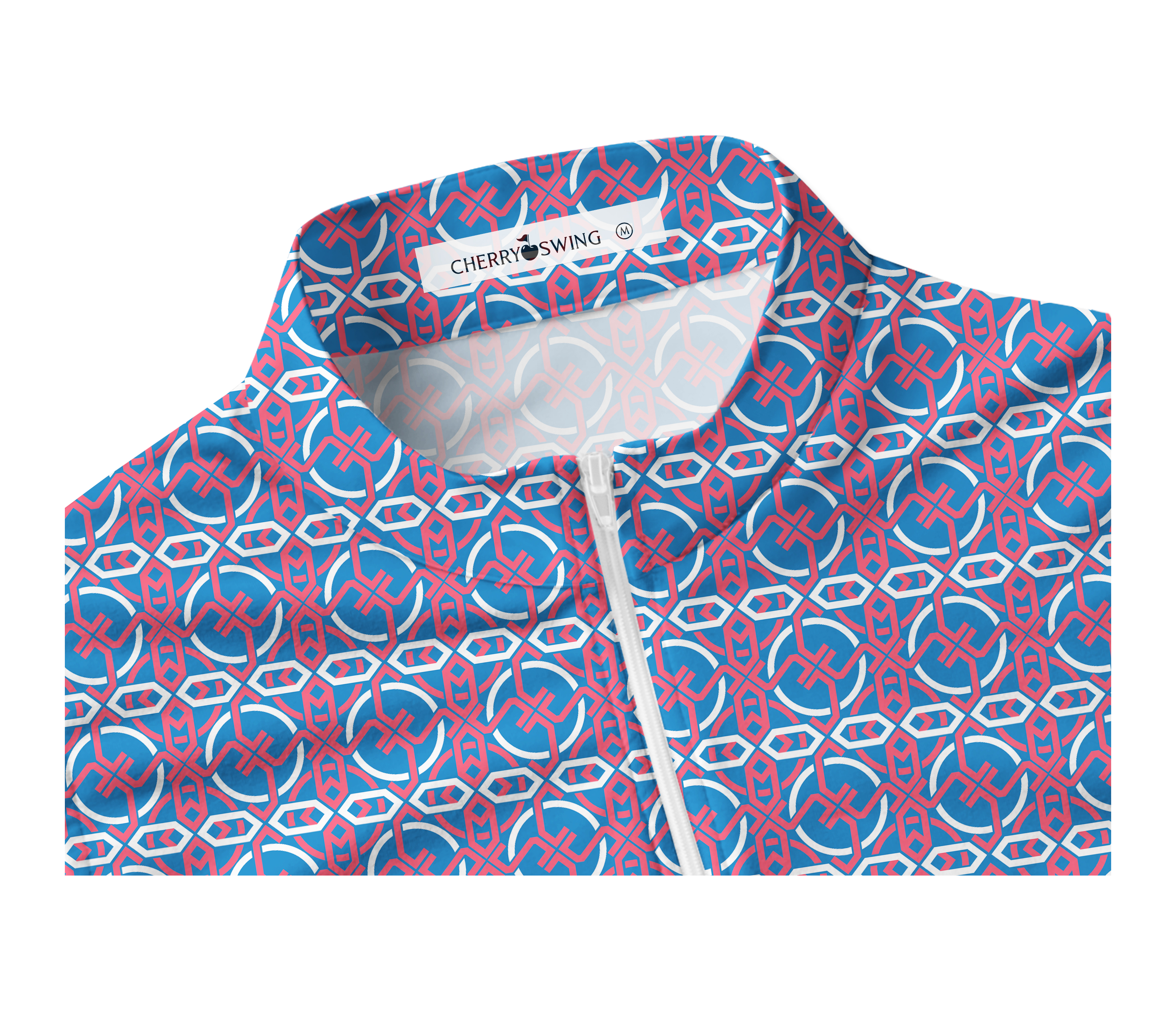 Cherryswing Women's Circular Motifs Sleeveless Golf Shirt