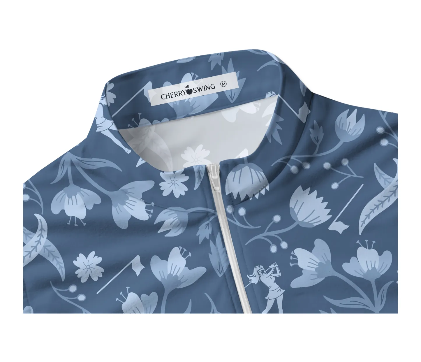 Cherryswing Women's Floral and Bird Patterns Sleeveless Golf Shirt