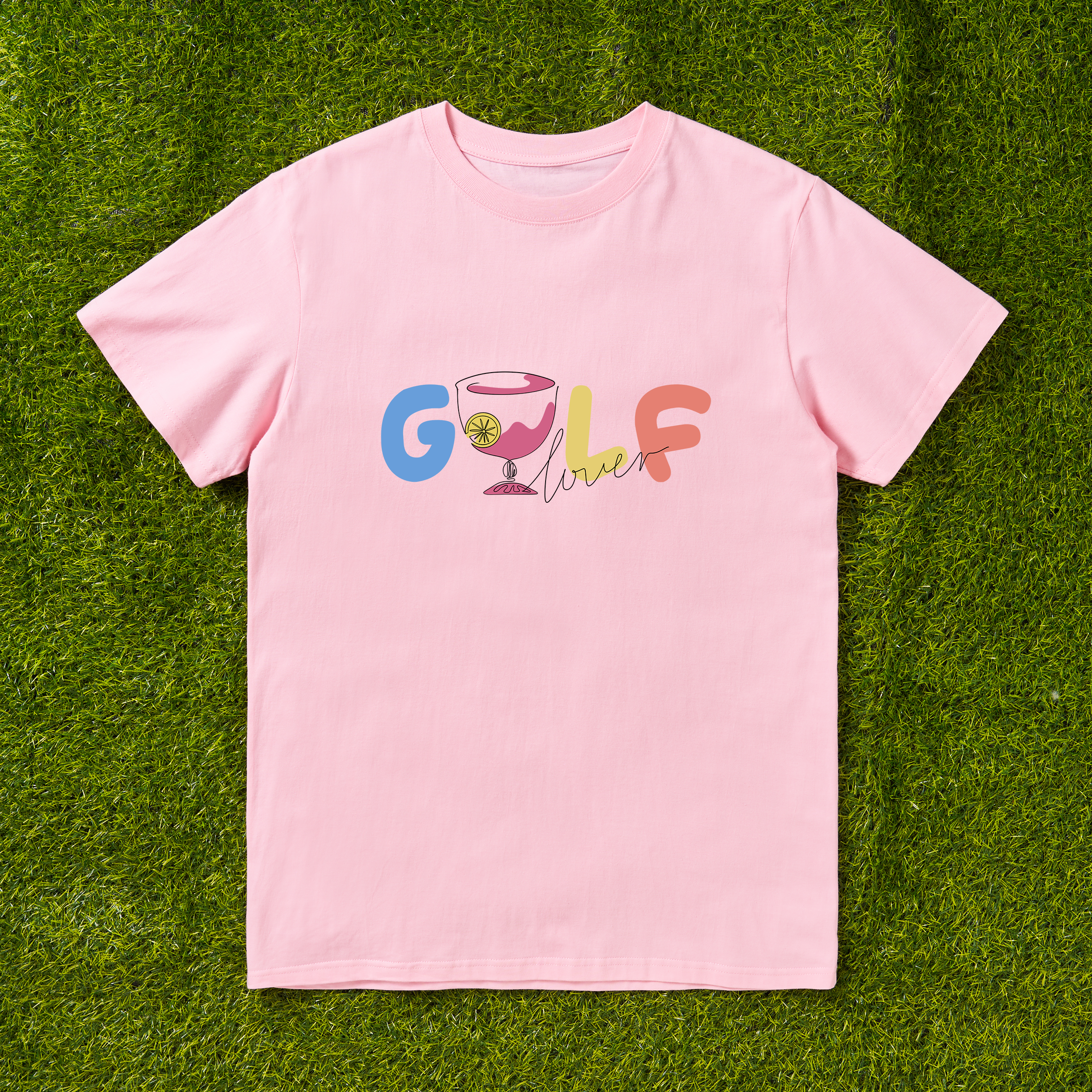 Cherryswing 'Golf Lovers' Cocktail Pattern T-Shirt
