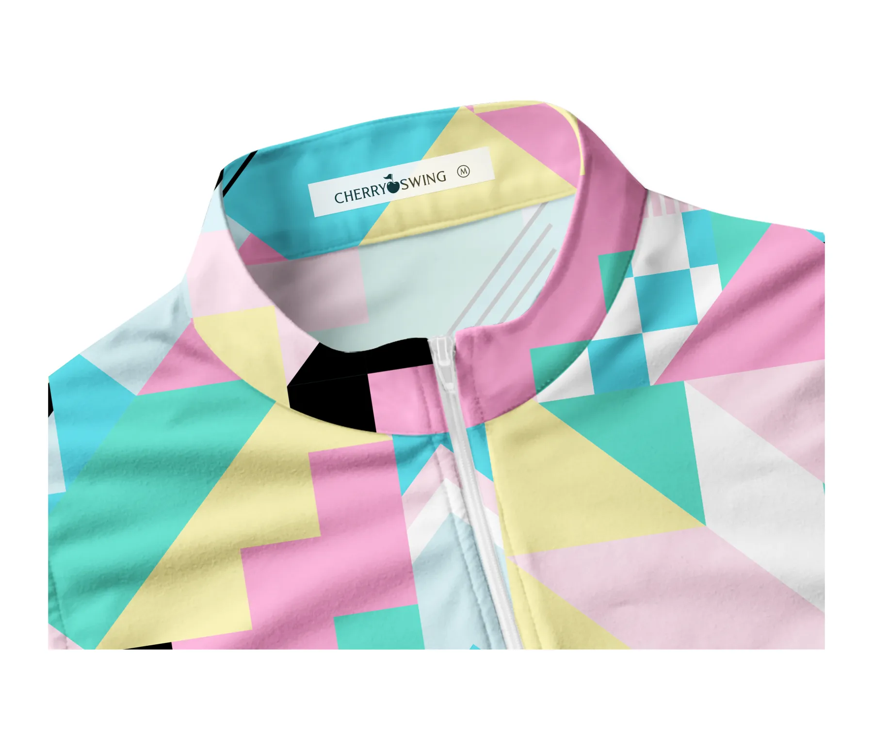 Cherryswing Women's Geometric Patterns Sleeveless Golf Shirt