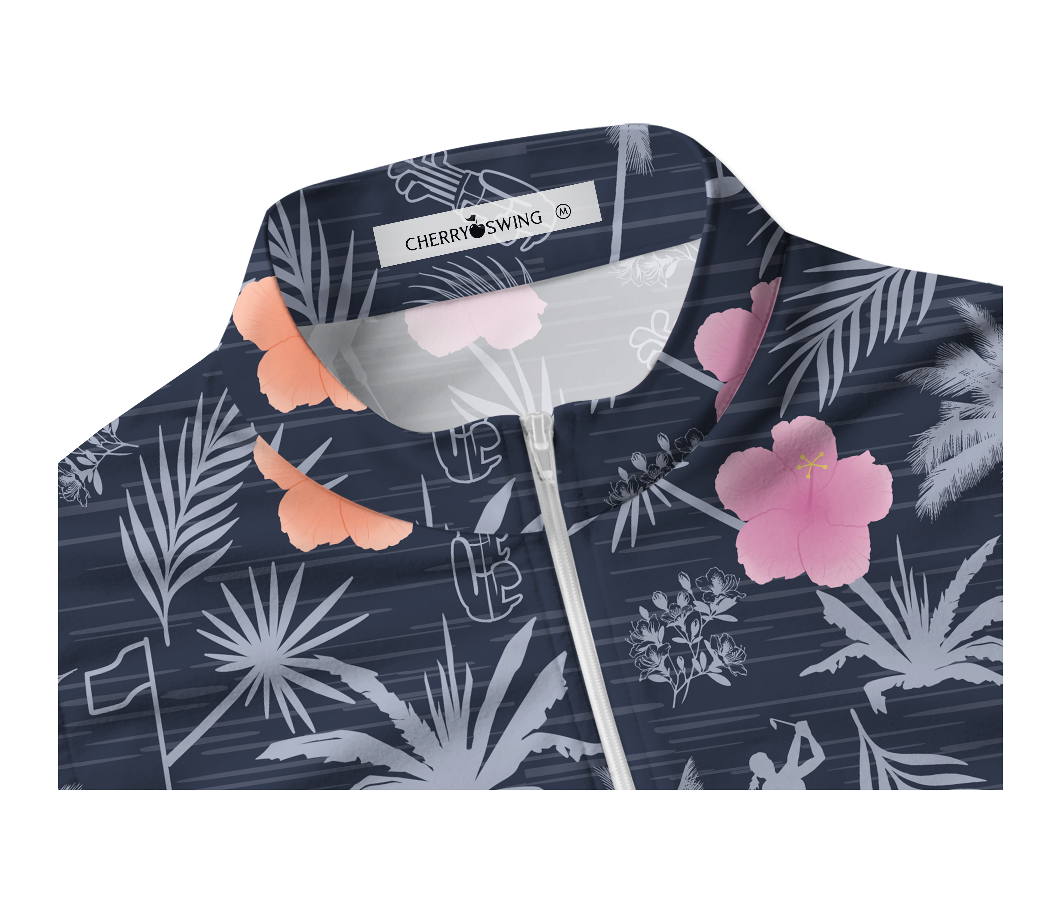 Cherryswing Women's Tropical Green Sleeveless Golf Shirt