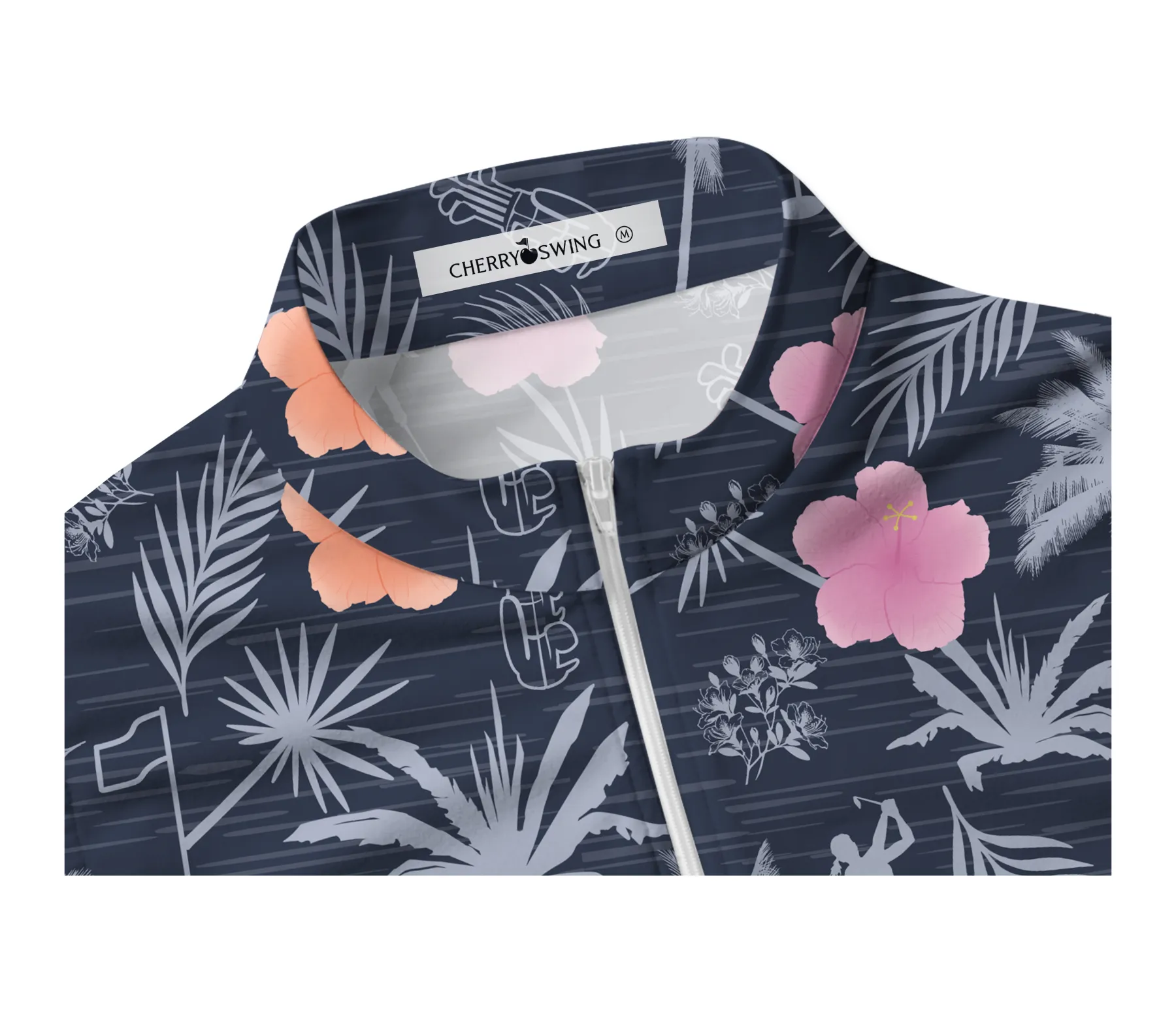 Cherryswing Women's Tropical Green Sleeveless Golf Shirt