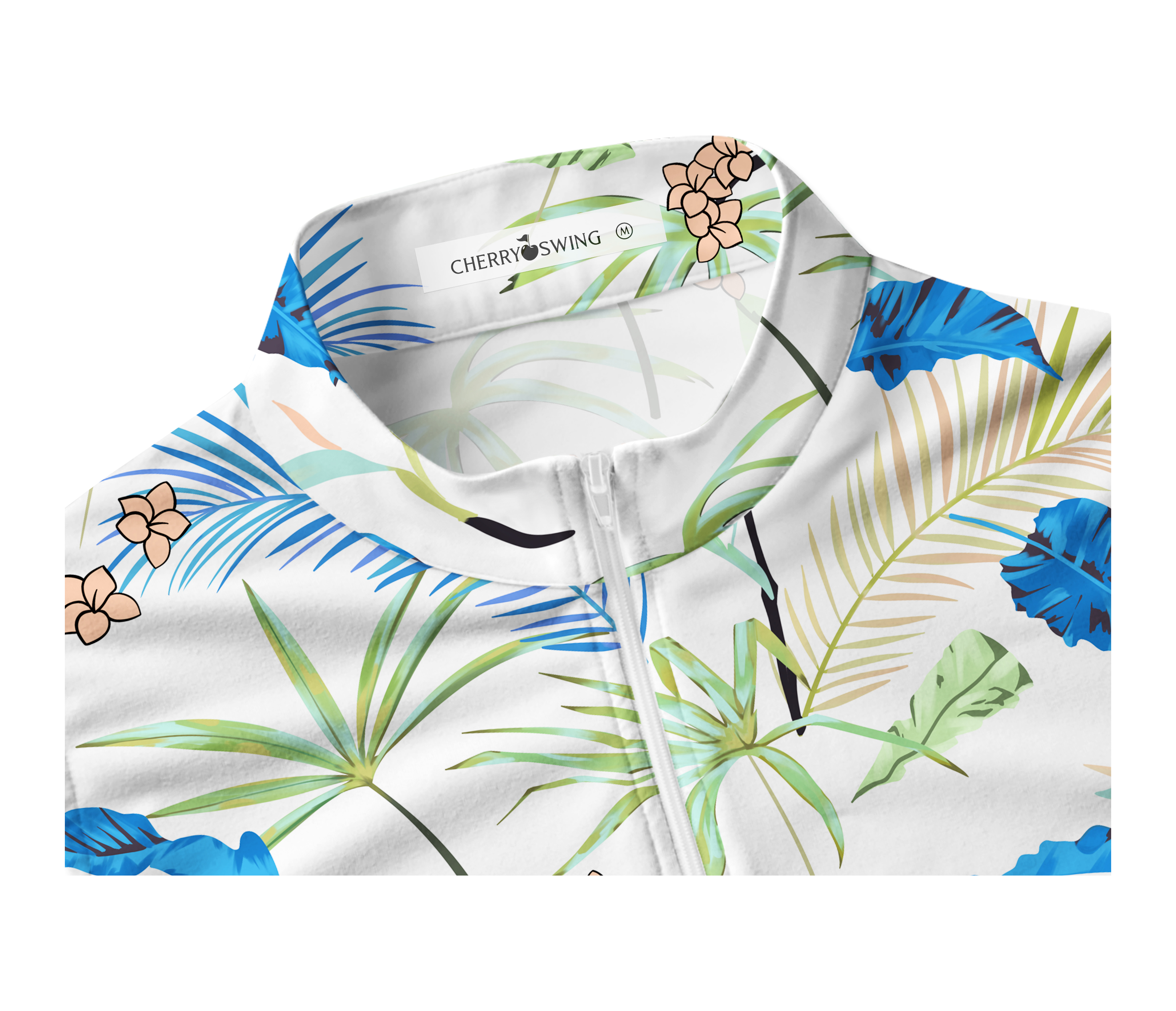 Cherryswing Women's Whimsy Palms Sleeveless Golf Shirt