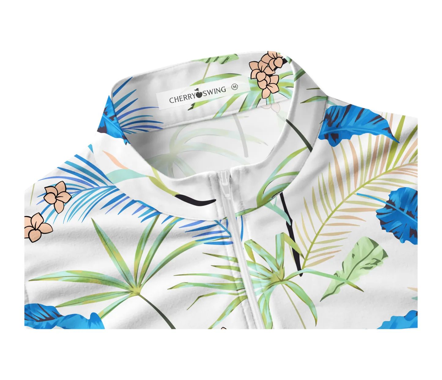 Cherryswing Women's Whimsy Palms Sleeveless Golf Shirt