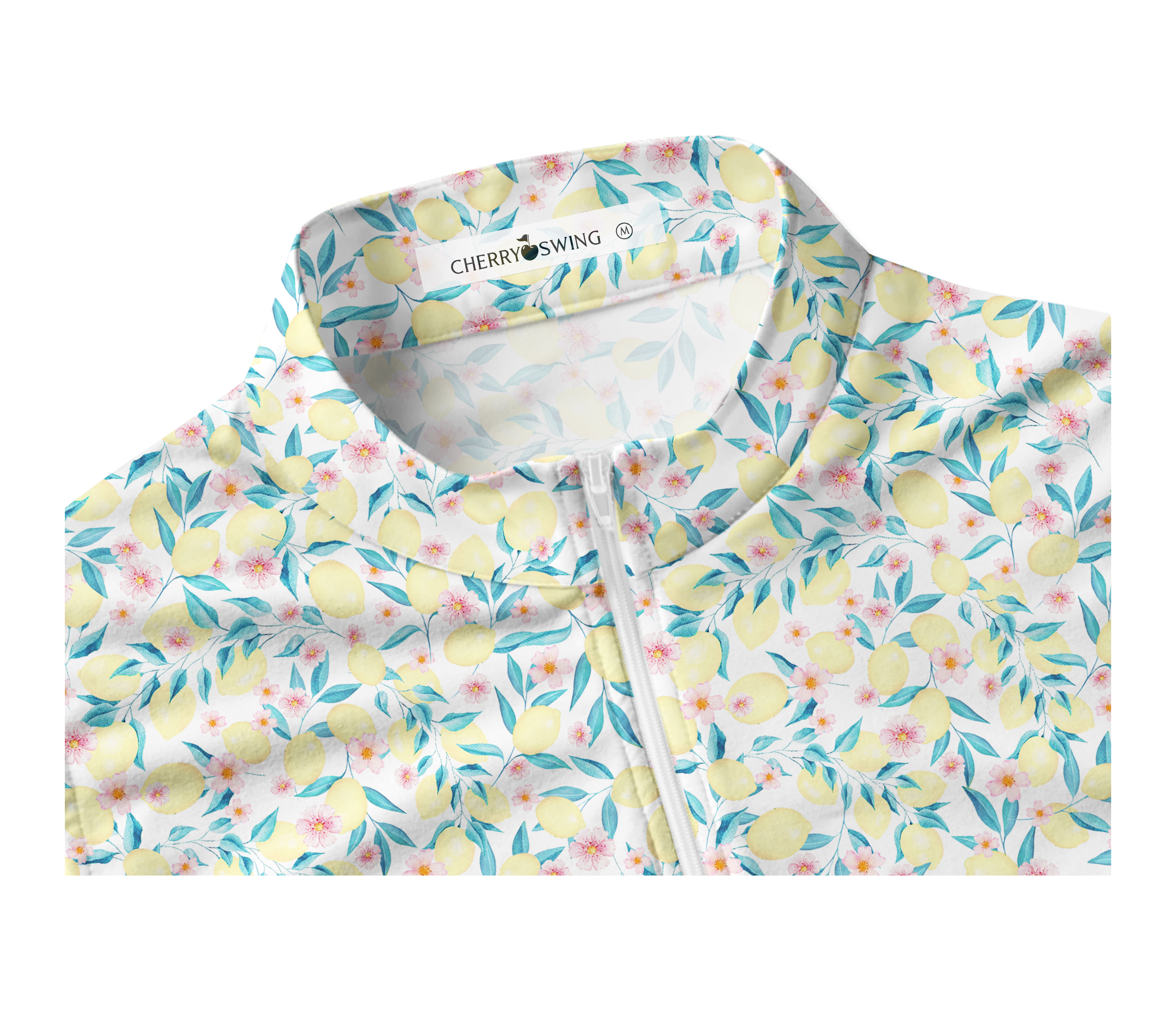 Cherryswing Women's Lemon Pattern Sleeveless Golf Shirt