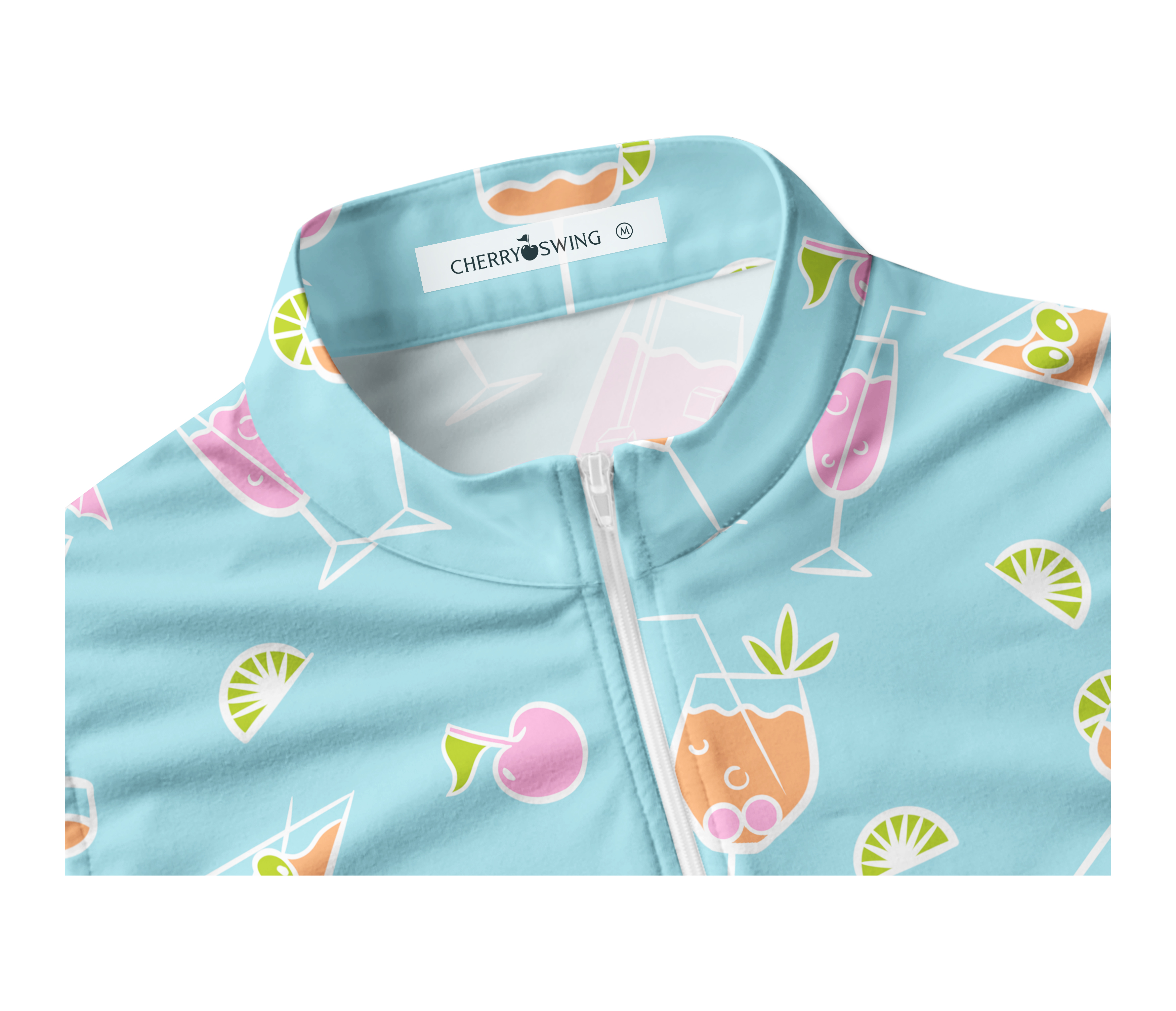 Cherryswing Women's Refreshing Cocktails Sleeveless Golf Shirt