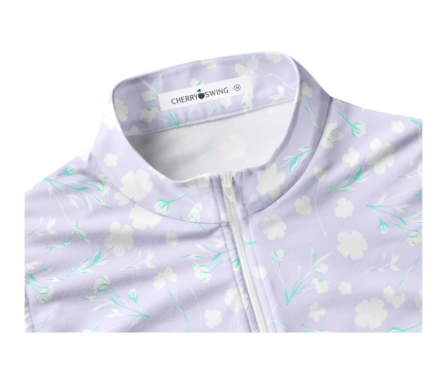 Cherryswing Women's Lavender in Full Bloom Sleeveless Golf Shirt