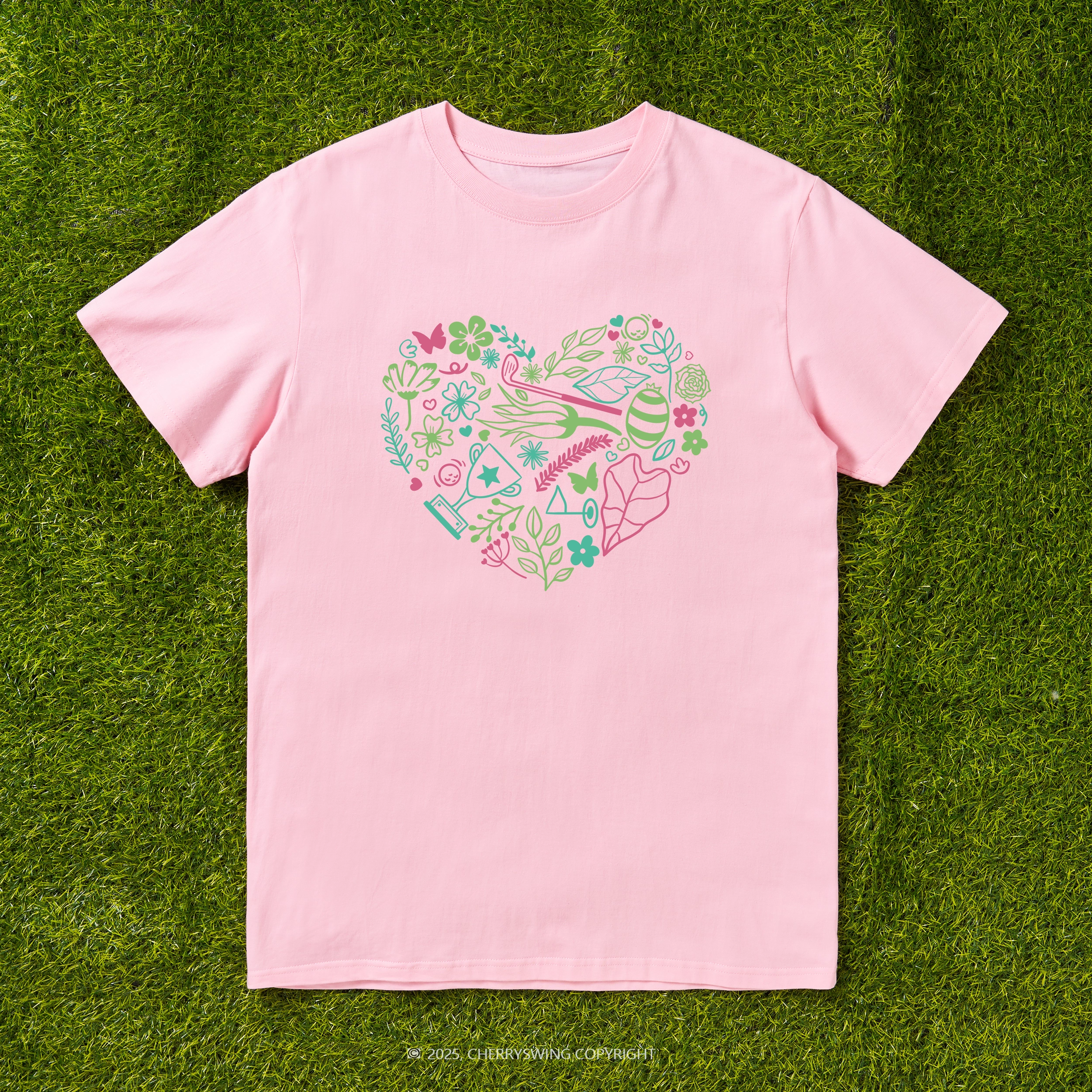 Cherryswing The Heart of Golf T-shirt For Women