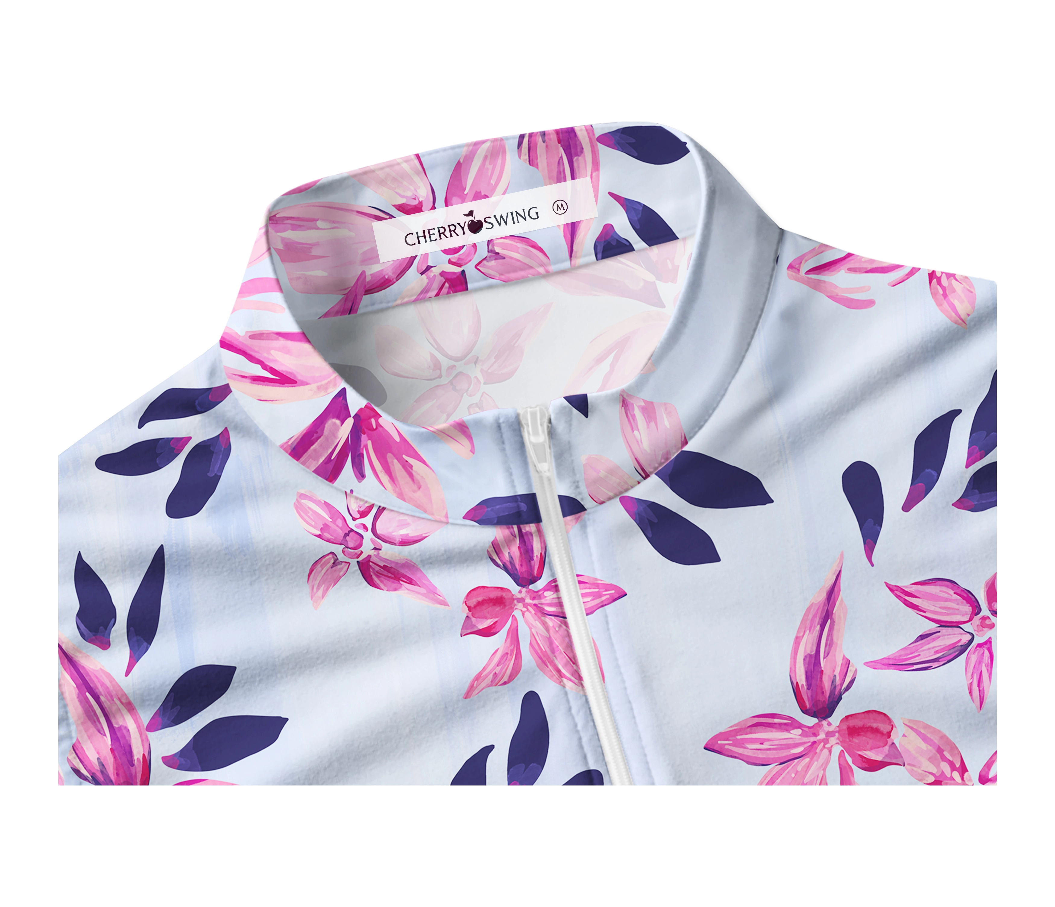 Cherryswing Women's Springtime Garden Golf Sleeveless Polo Shirt