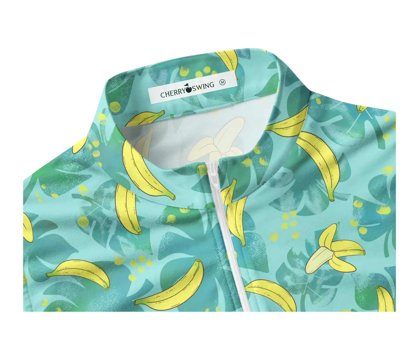 Cherryswing Women's Hawaiian Banana Golf Sleeveless Polo Shirt