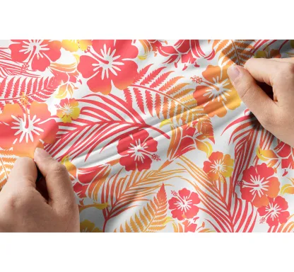 Cherryswing Women's Tropical Blossom Short Sleeve Golf Polo Shirt