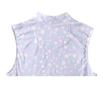 Cherryswing Women's Lavender in Full Bloom Sleeveless Golf Shirt