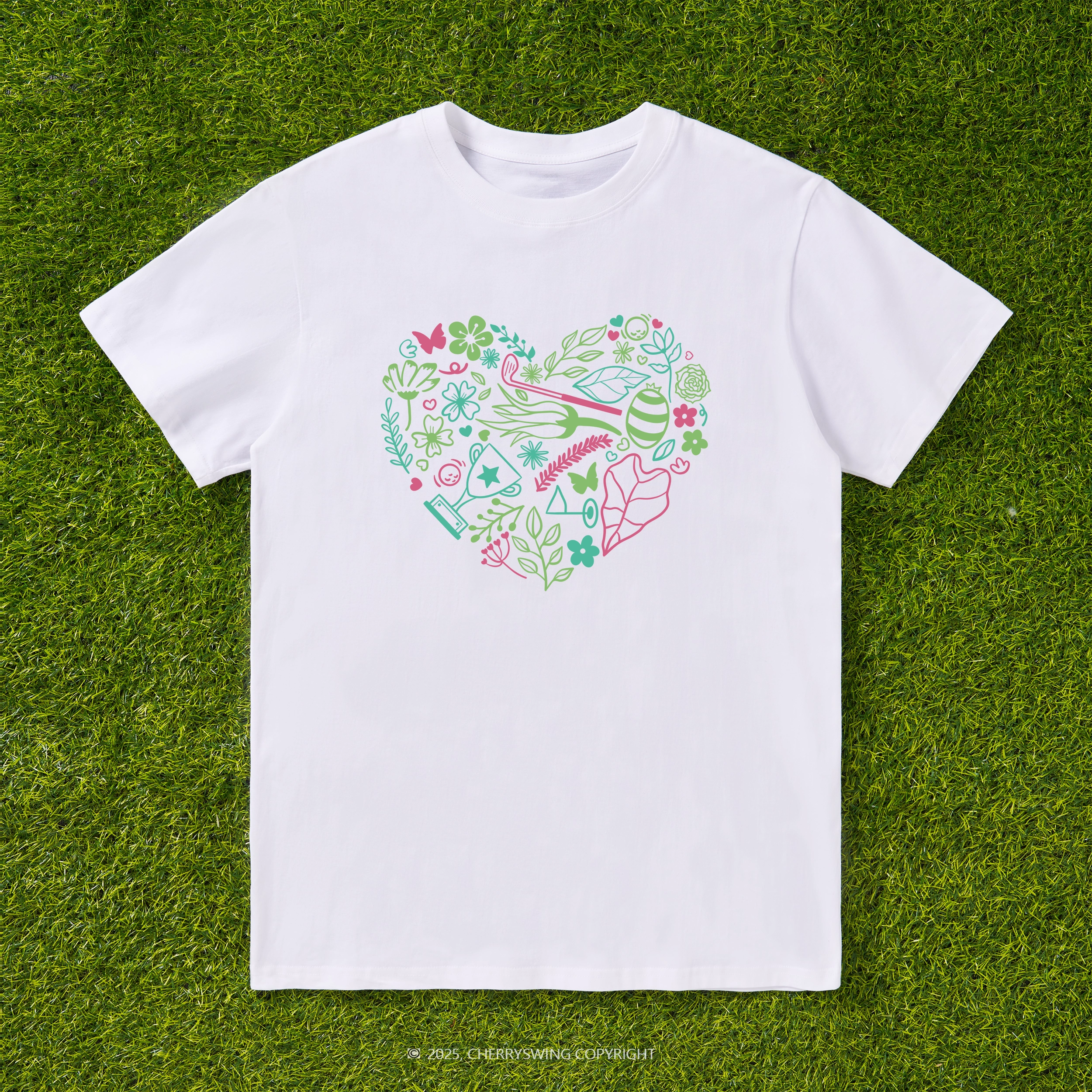 Cherryswing The Heart of Golf T-shirt For Women