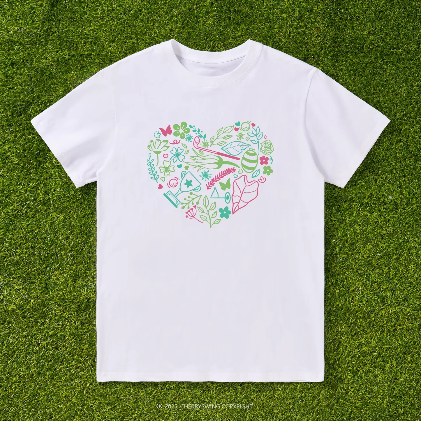 Cherryswing The Heart of Golf T-shirt For Women