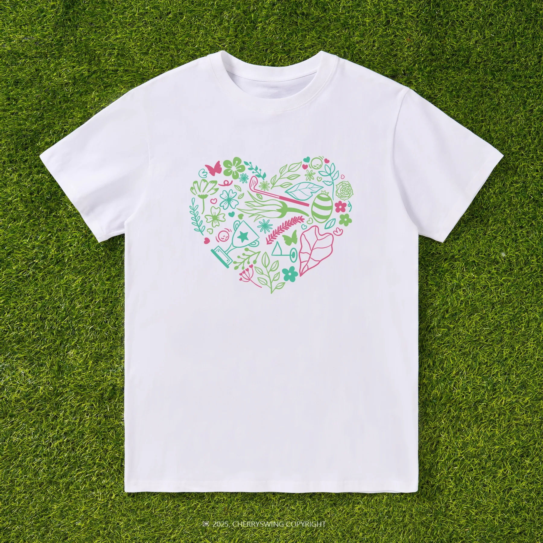 Cherryswing The Heart of Golf T-shirt For Women