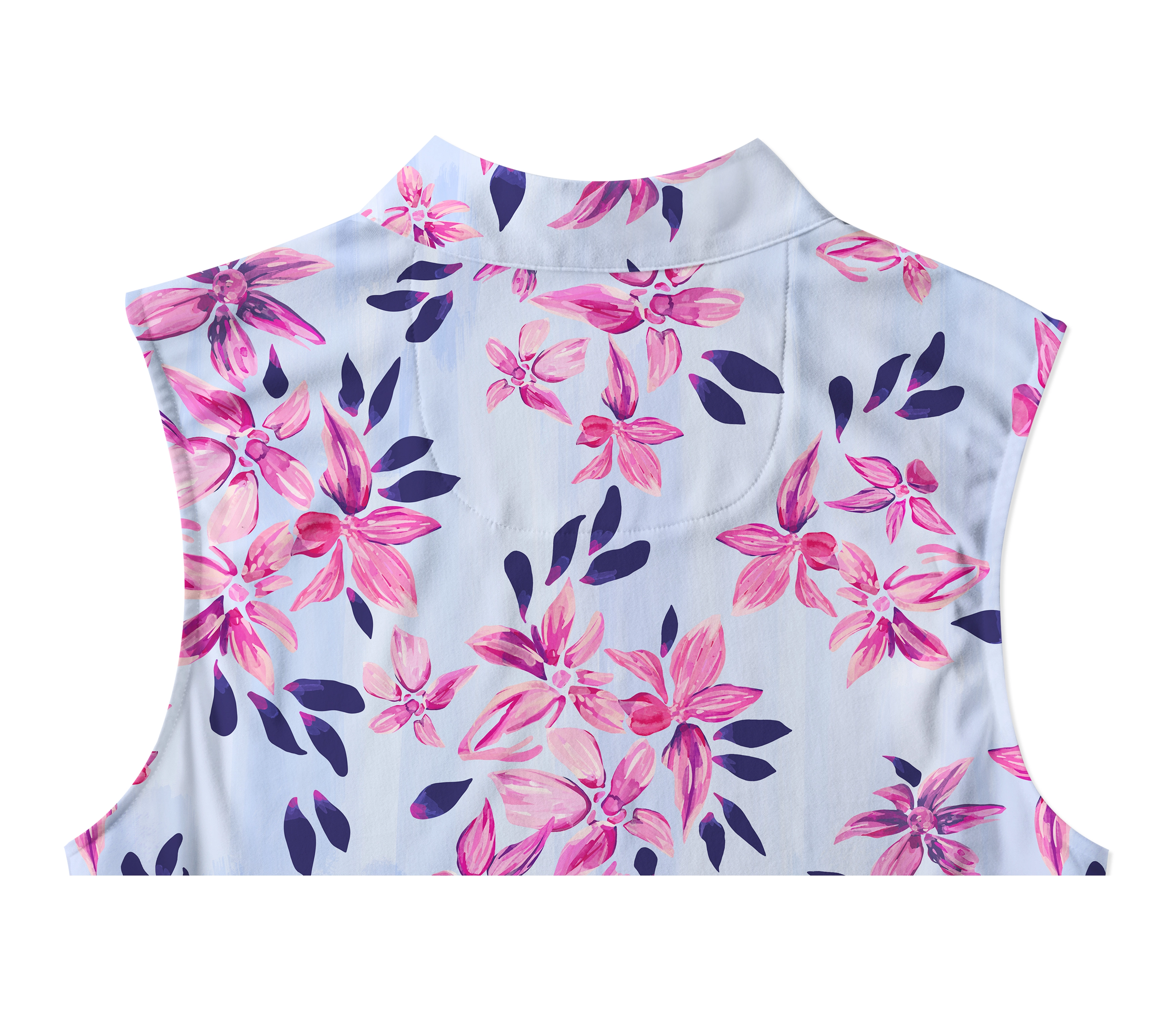 Cherryswing Women's Springtime Garden Golf Sleeveless Polo Shirt
