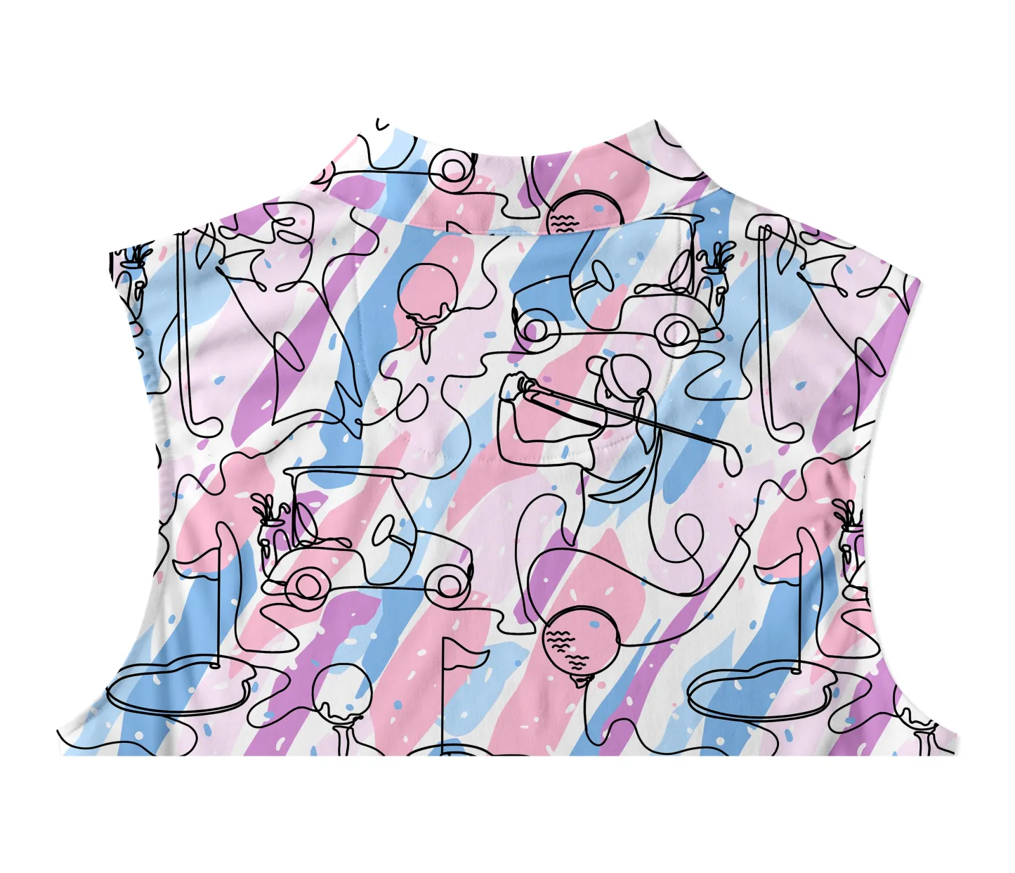 Cherryswing Women's Party in Course Golf Sleeveless Polo Shirt