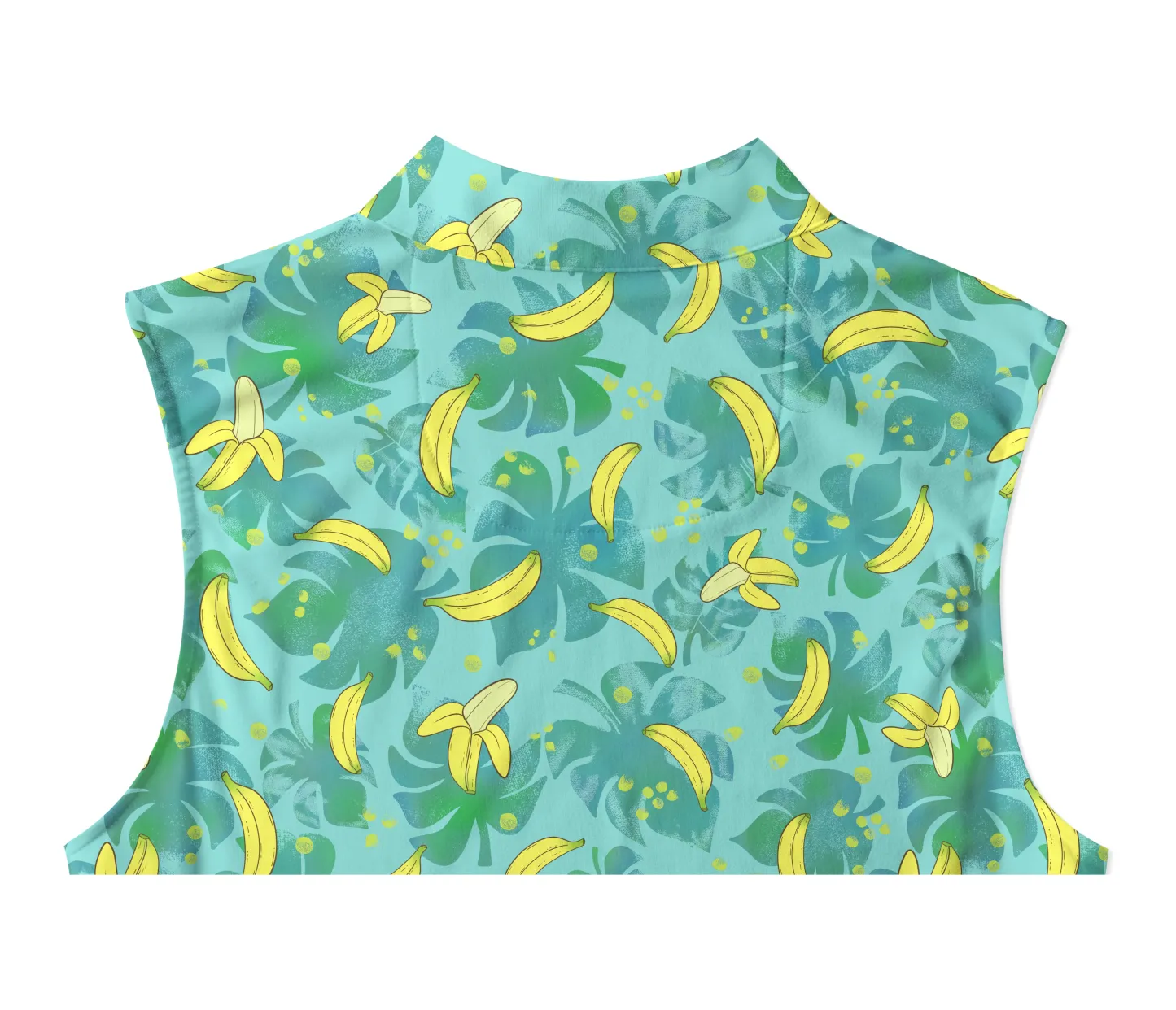 Cherryswing Women's Hawaiian Banana Golf Sleeveless Polo Shirt