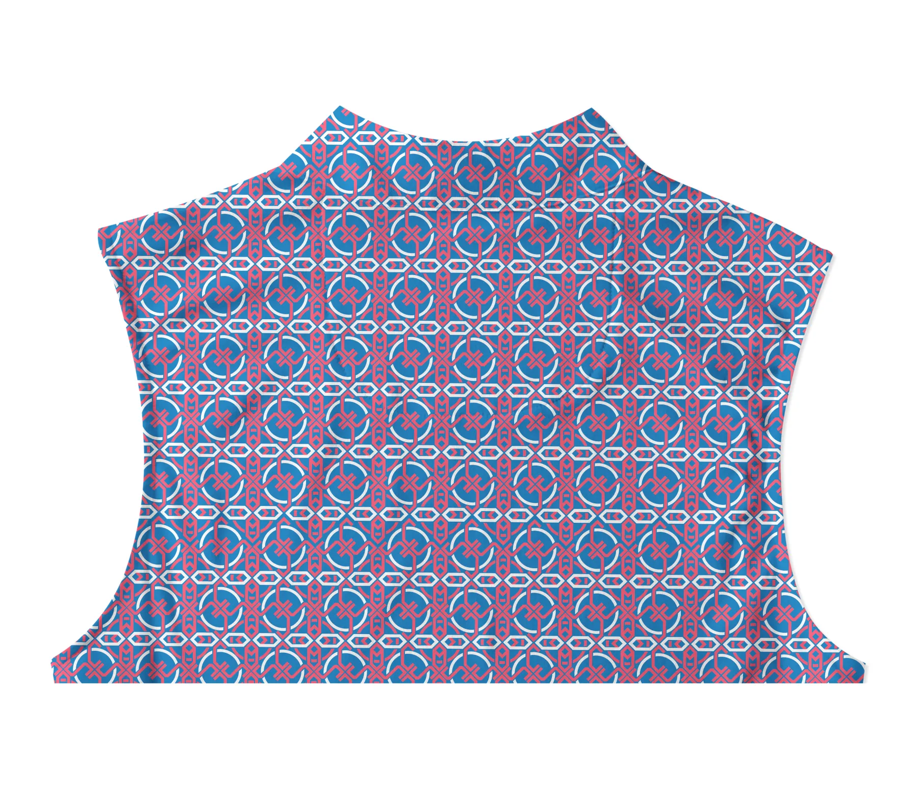 Cherryswing Women's Circular Motifs Sleeveless Golf Shirt