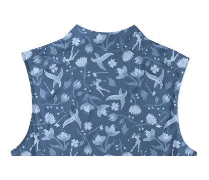 Cherryswing Women's Floral and Bird Patterns Sleeveless Golf Shirt