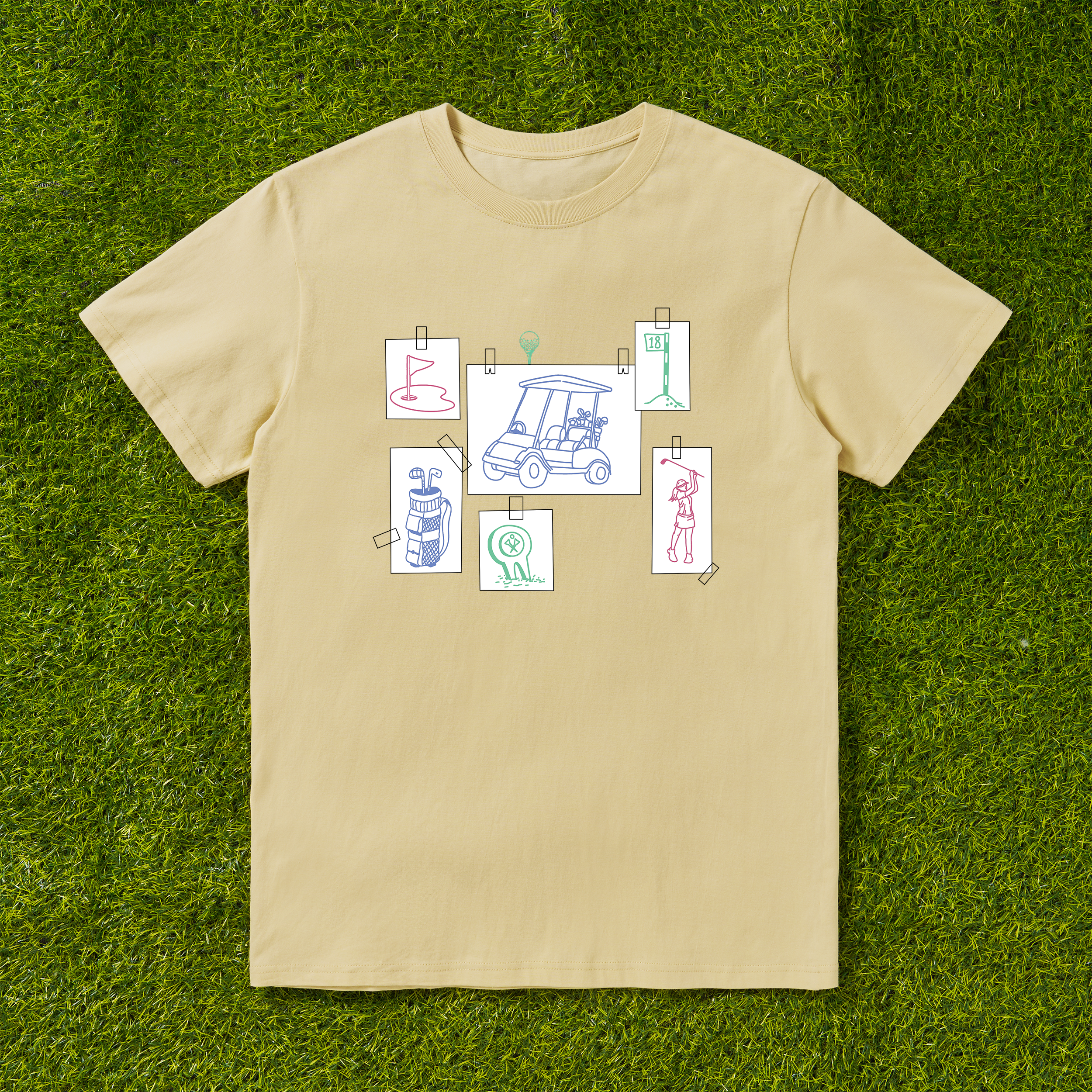 Cherryswing Elements Collage Pattern T-Shirt