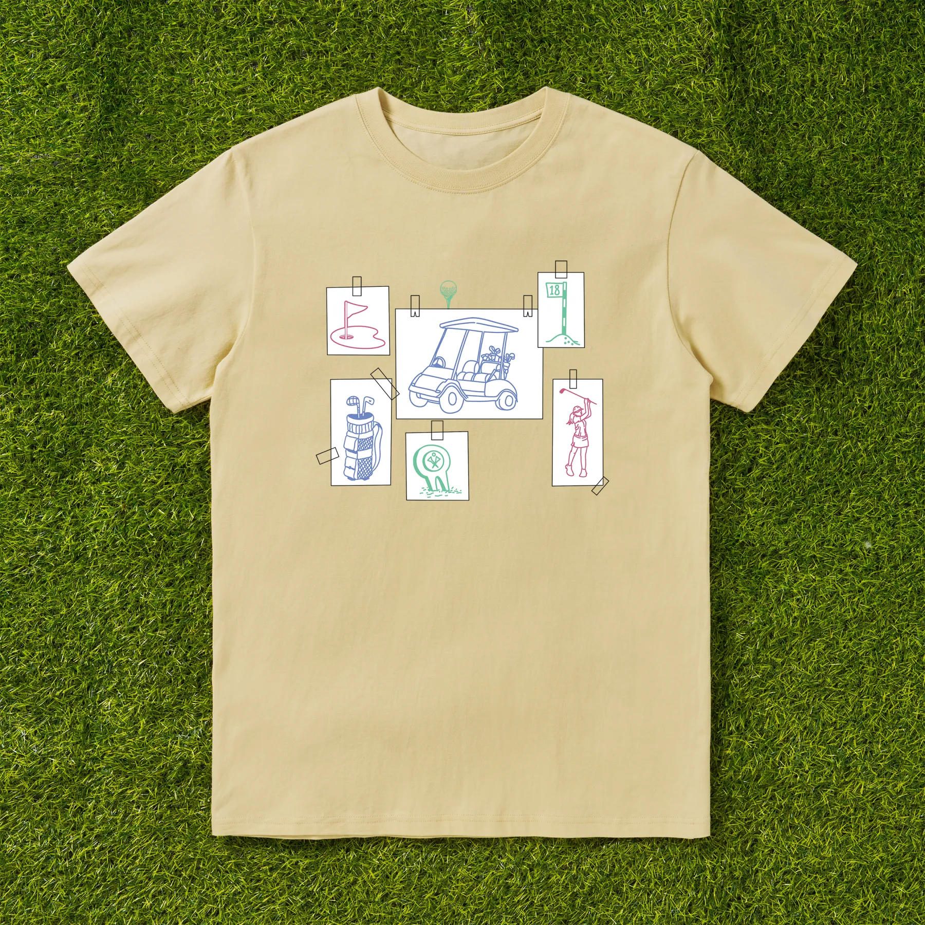 Cherryswing Elements Collage Pattern T-Shirt