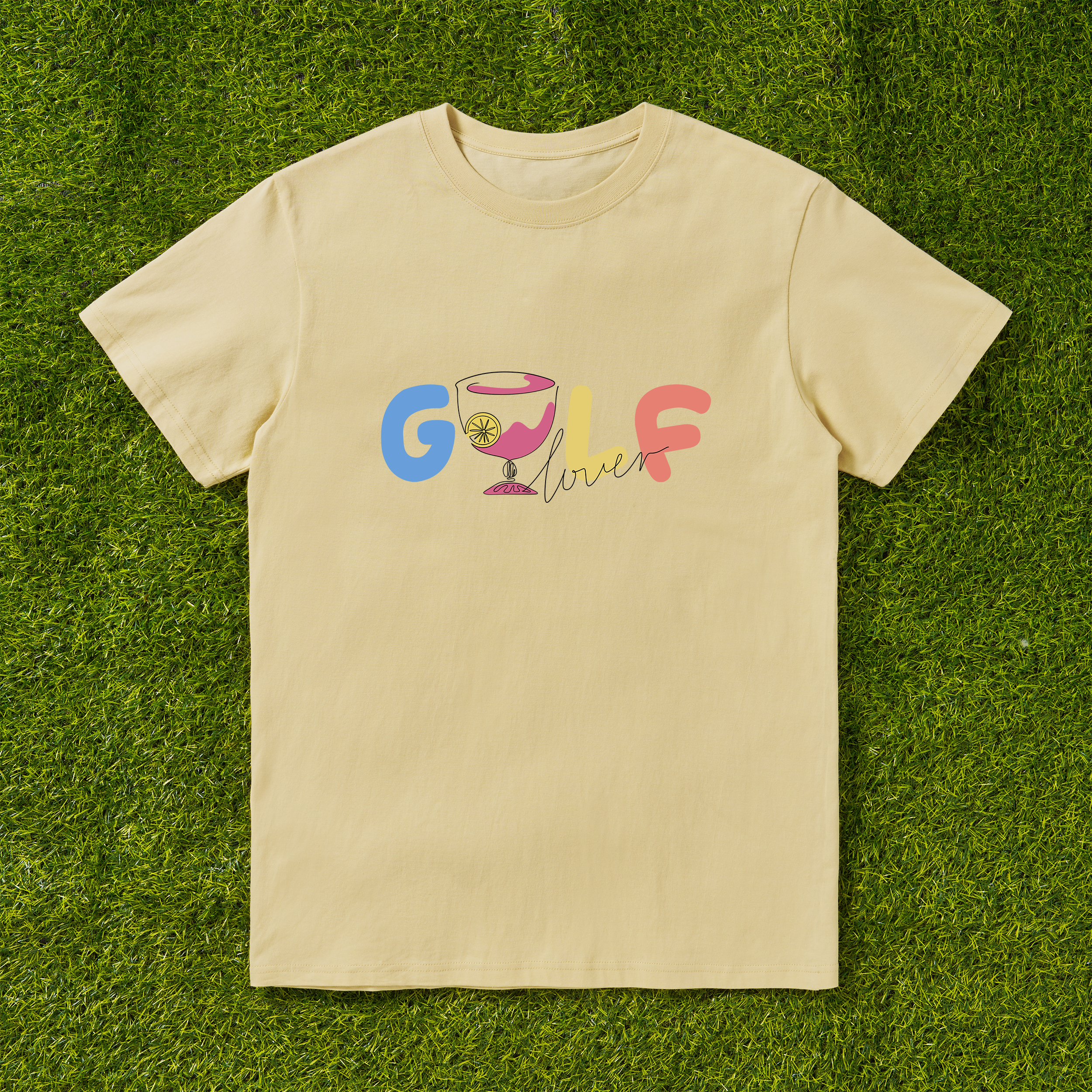 Cherryswing 'Golf Lovers' Cocktail Pattern T-Shirt
