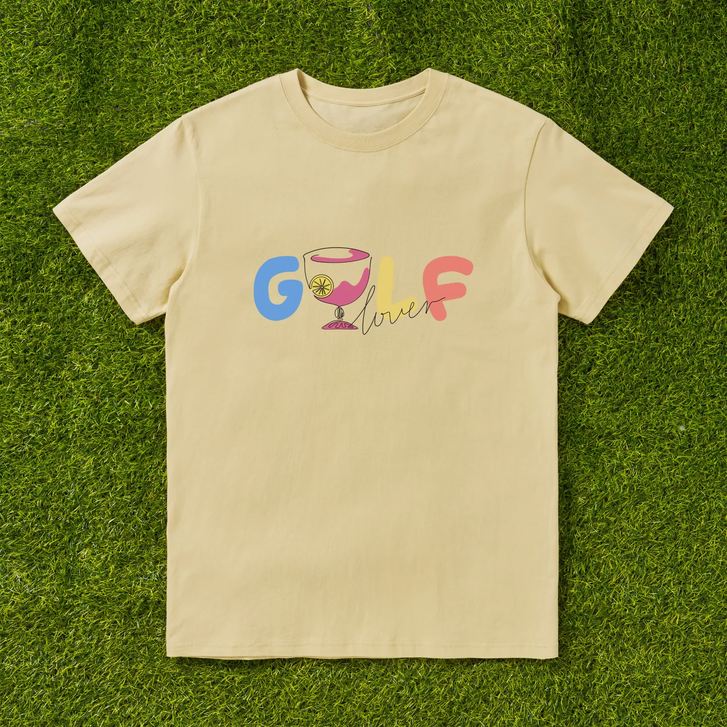 Cherryswing 'Golf Lovers' Cocktail Pattern T-Shirt