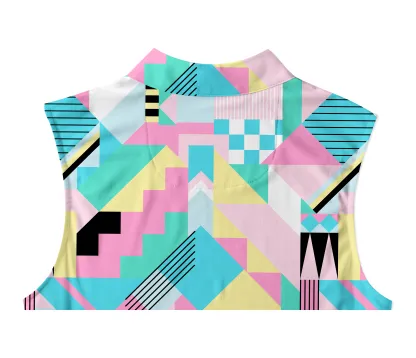 Cherryswing Women's Geometric Patterns Sleeveless Golf Shirt