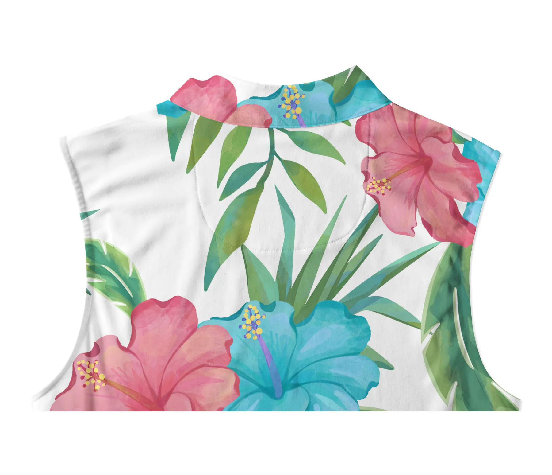 Cherryswing Women's Tropical Garden Sleeveless Golf Shirt