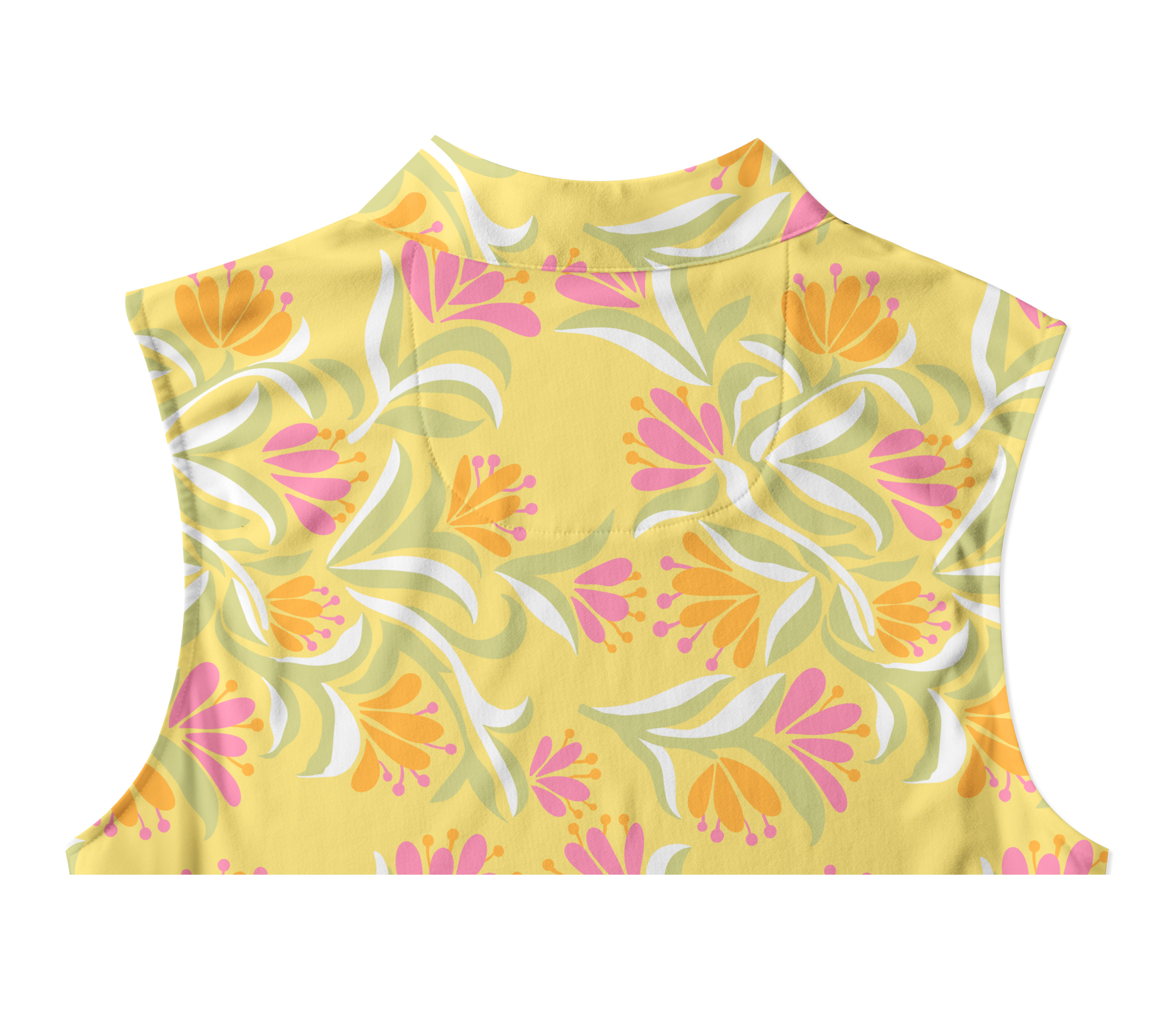 Cherryswing Women's Tropical Bloom Sleeveless Golf Shirt