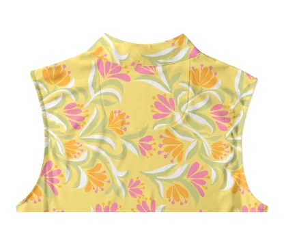 Cherryswing Women's Tropical Bloom Sleeveless Golf Shirt