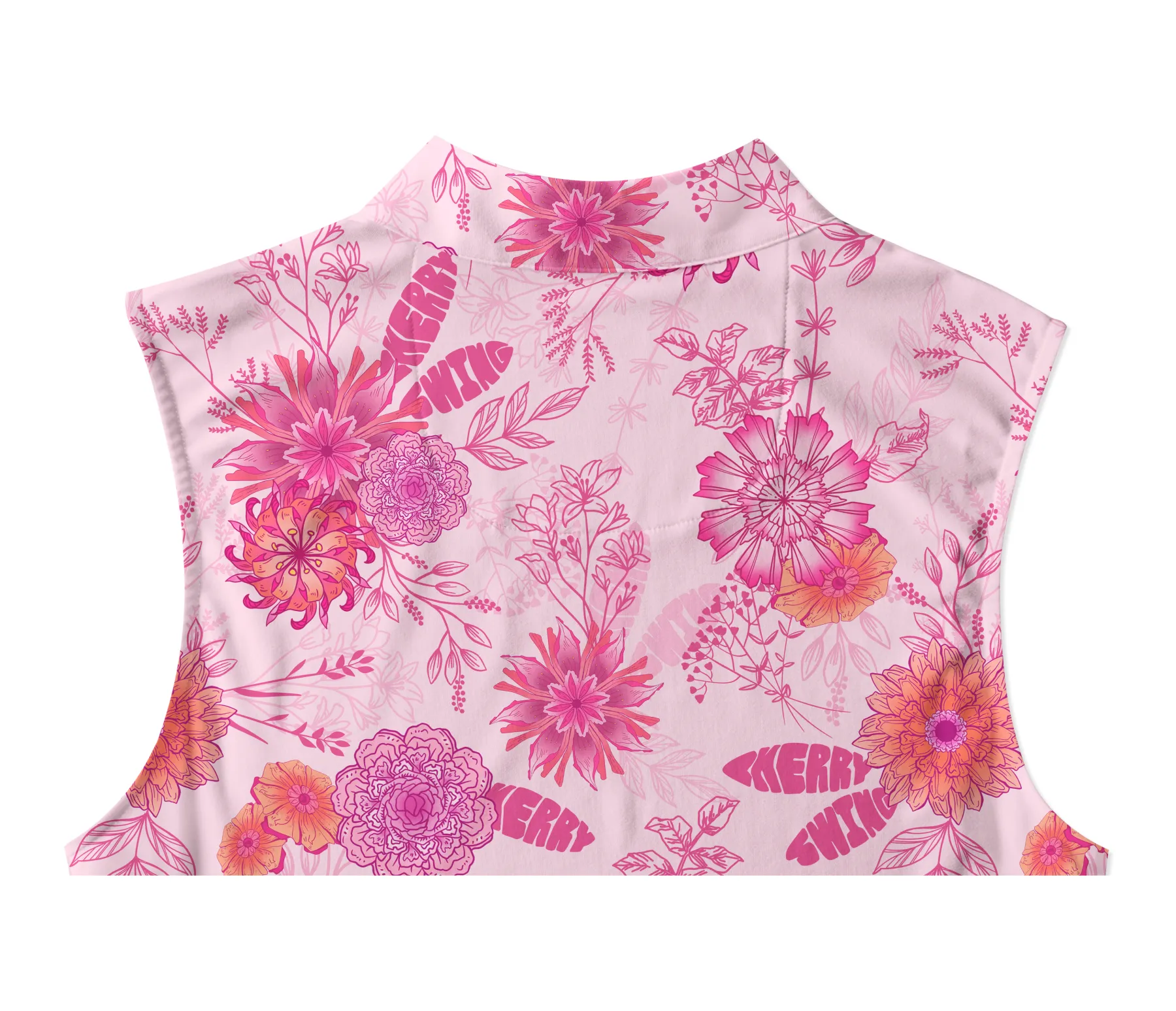 Cherryswing Women's Cherry Blossom Sleeveless Golf Shirt