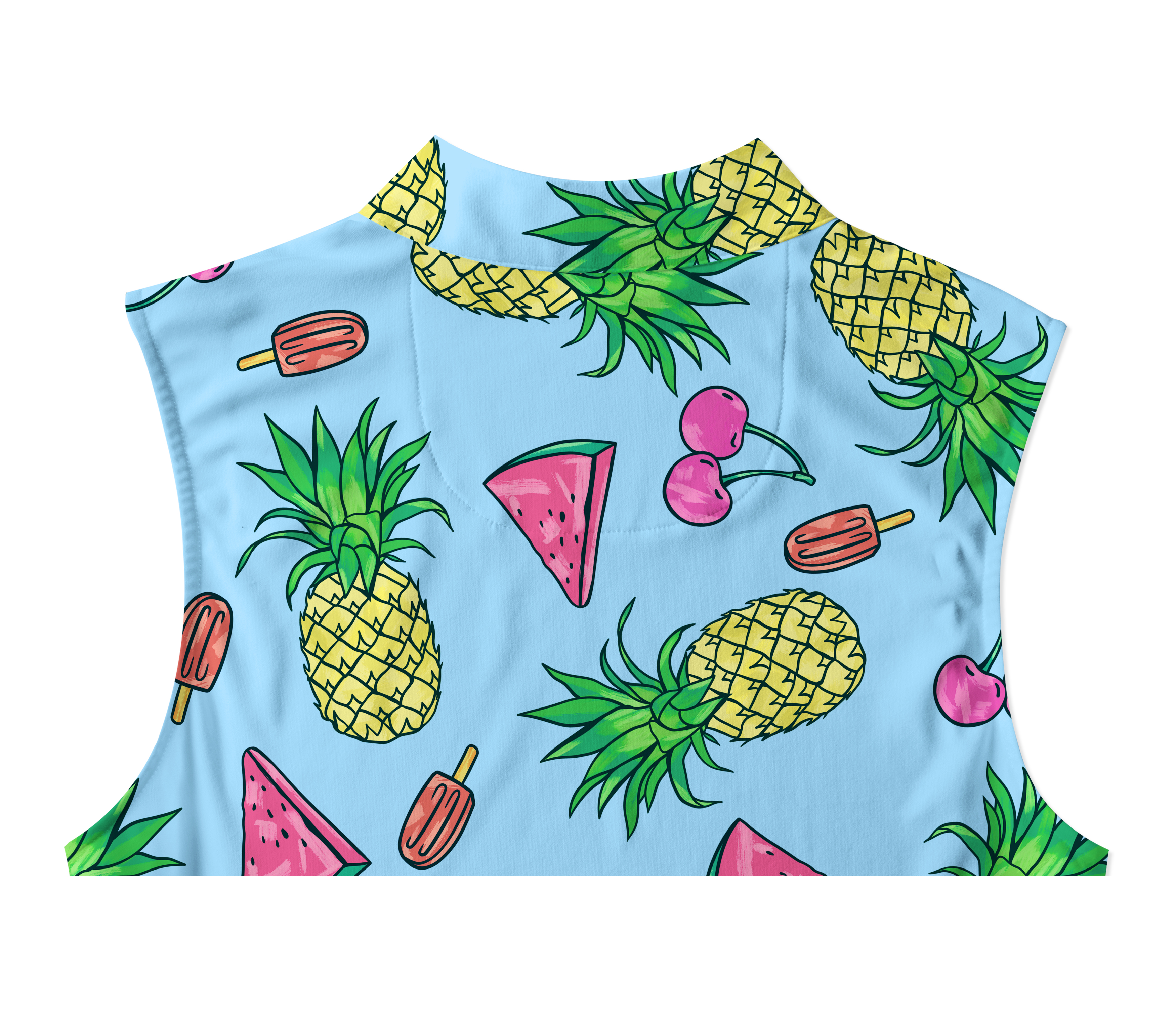 Cherryswing Women's Fruit Print Sleeveless Golf Shirt