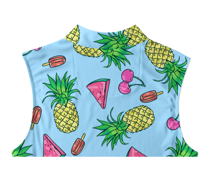 Cherryswing Women's Fruit Print Sleeveless Golf Shirt