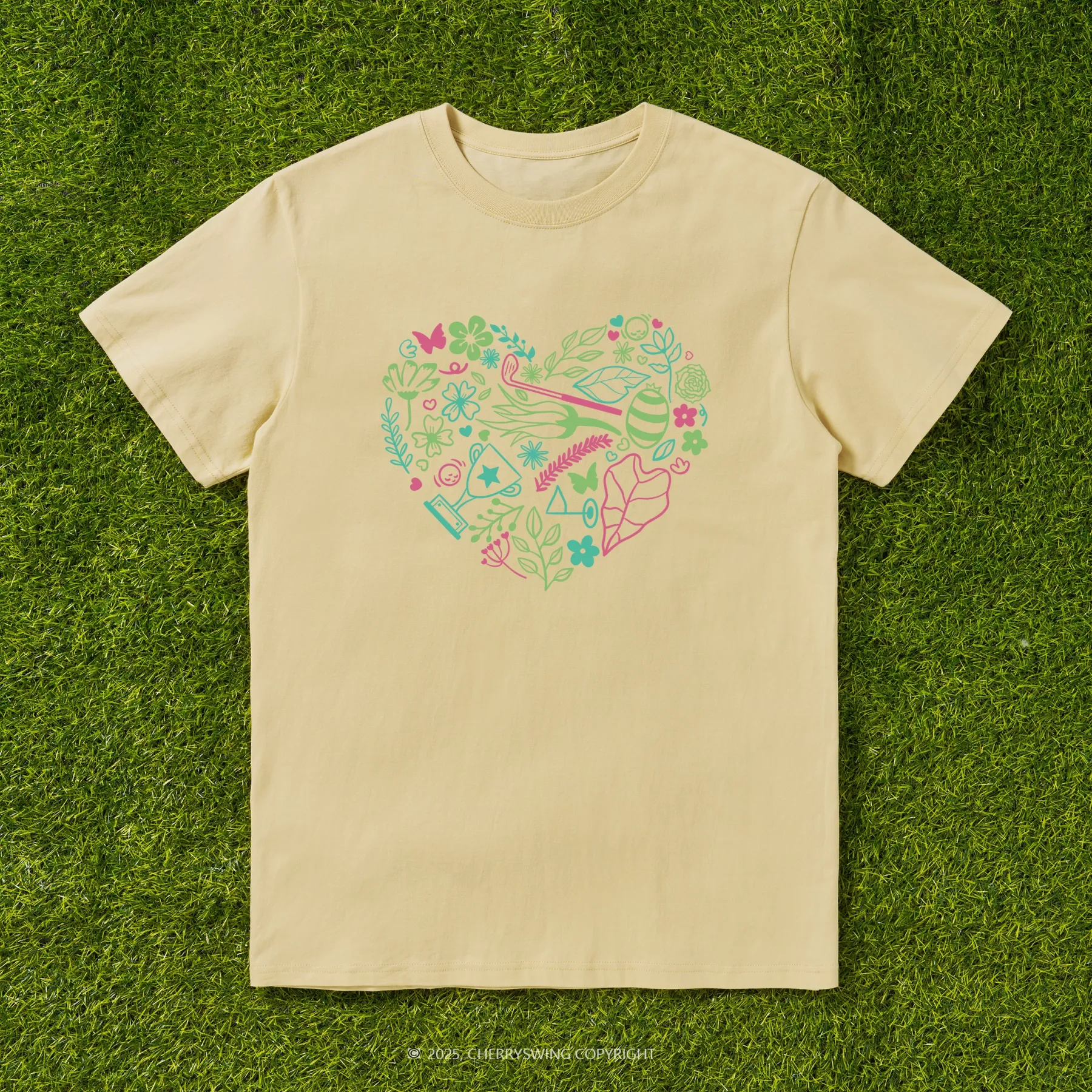 Cherryswing The Heart of Golf T-shirt For Women