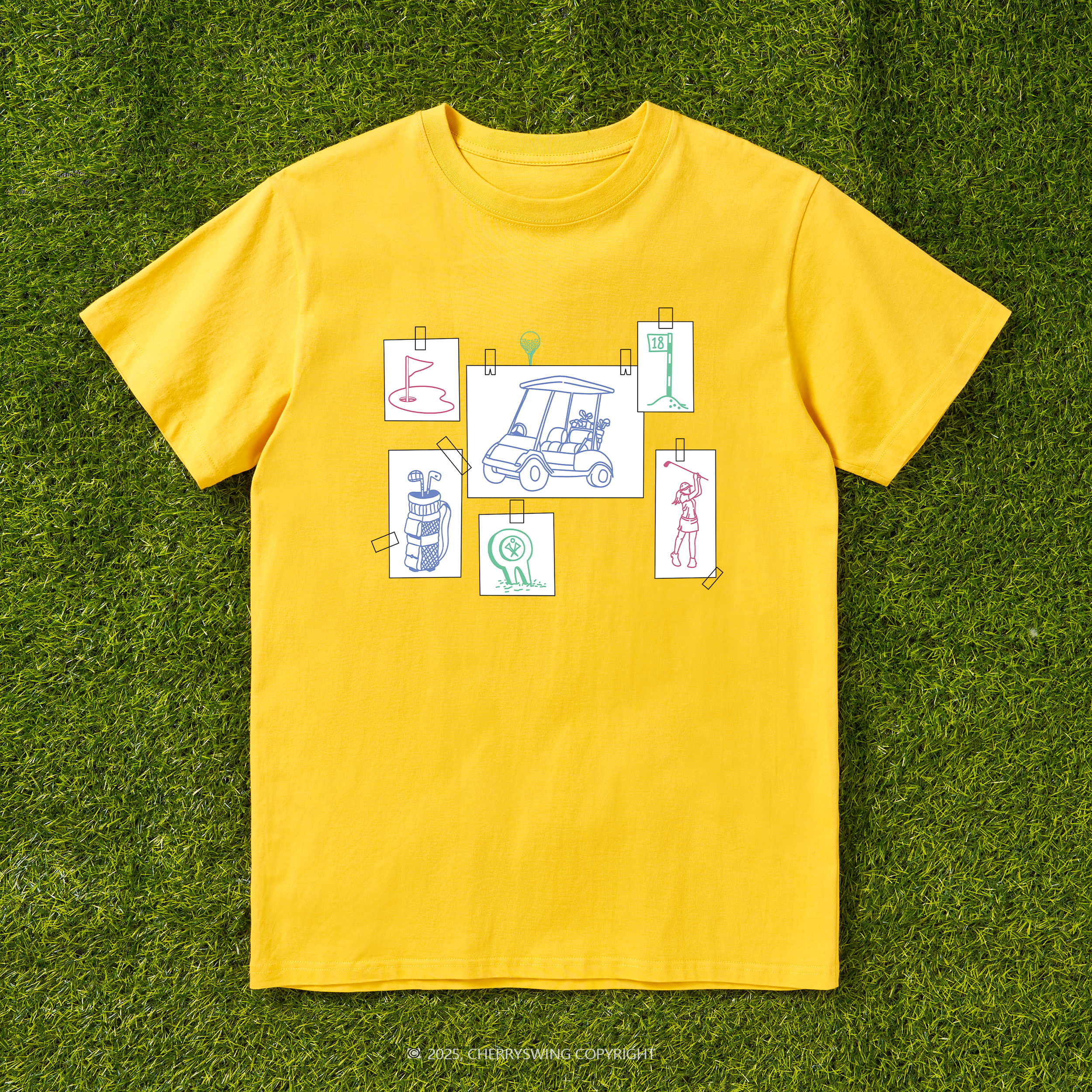 Cherryswing Elements Collage Pattern T-Shirt