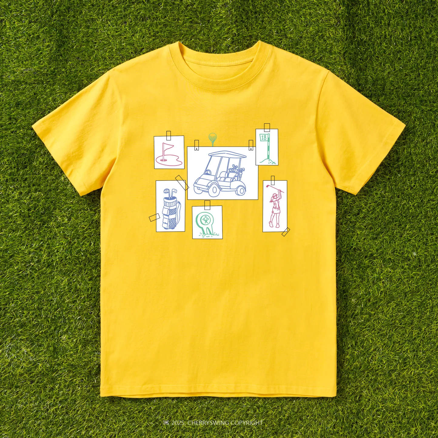 Cherryswing Elements Collage Pattern T-Shirt